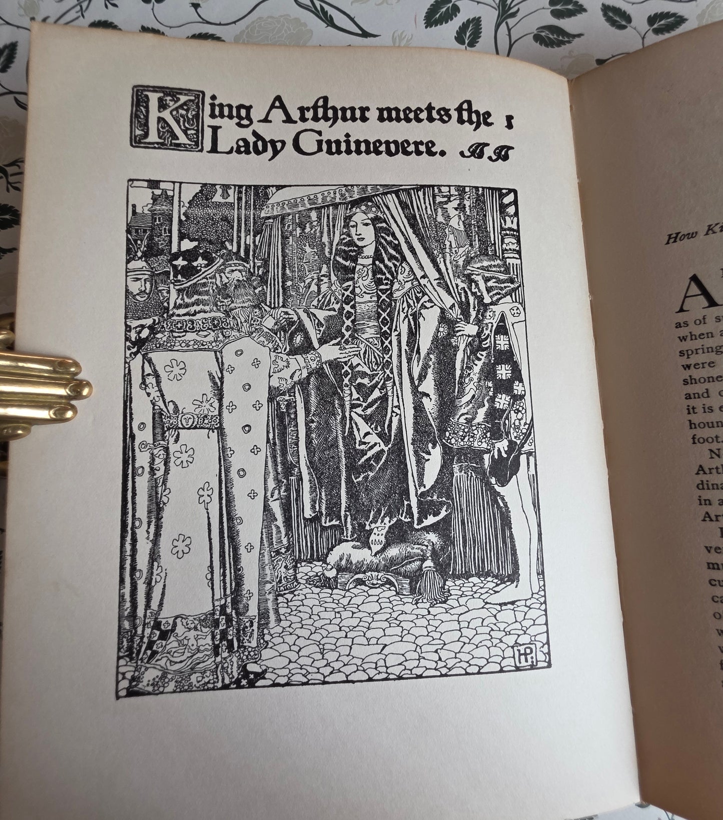 1926 The Story of King Arthur and His Knights - Richly Illustrated Antique Book