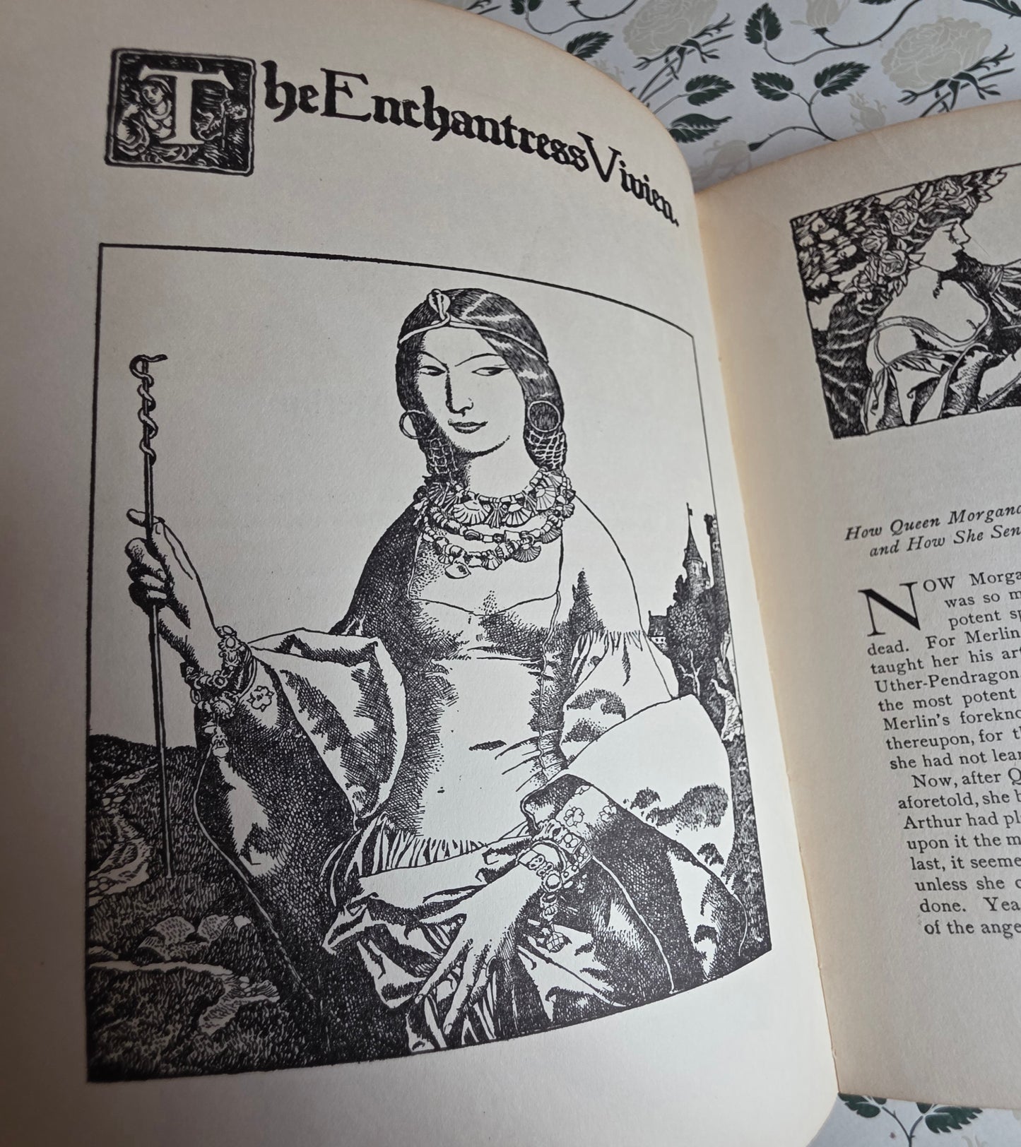 1926 The Story of King Arthur and His Knights - Richly Illustrated Antique Book