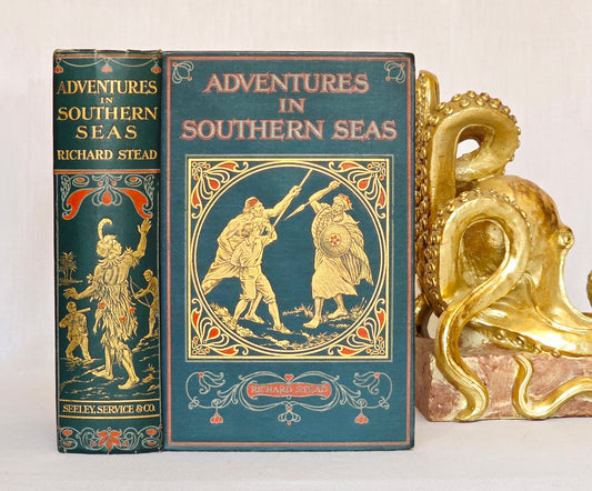 1913 Adventures in Southern Seas - Scarce, Illustrated Antique Book