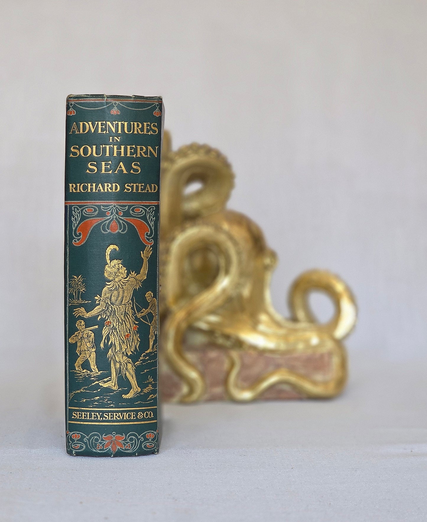 1913 Adventures in Southern Seas - Scarce, Illustrated Antique Book