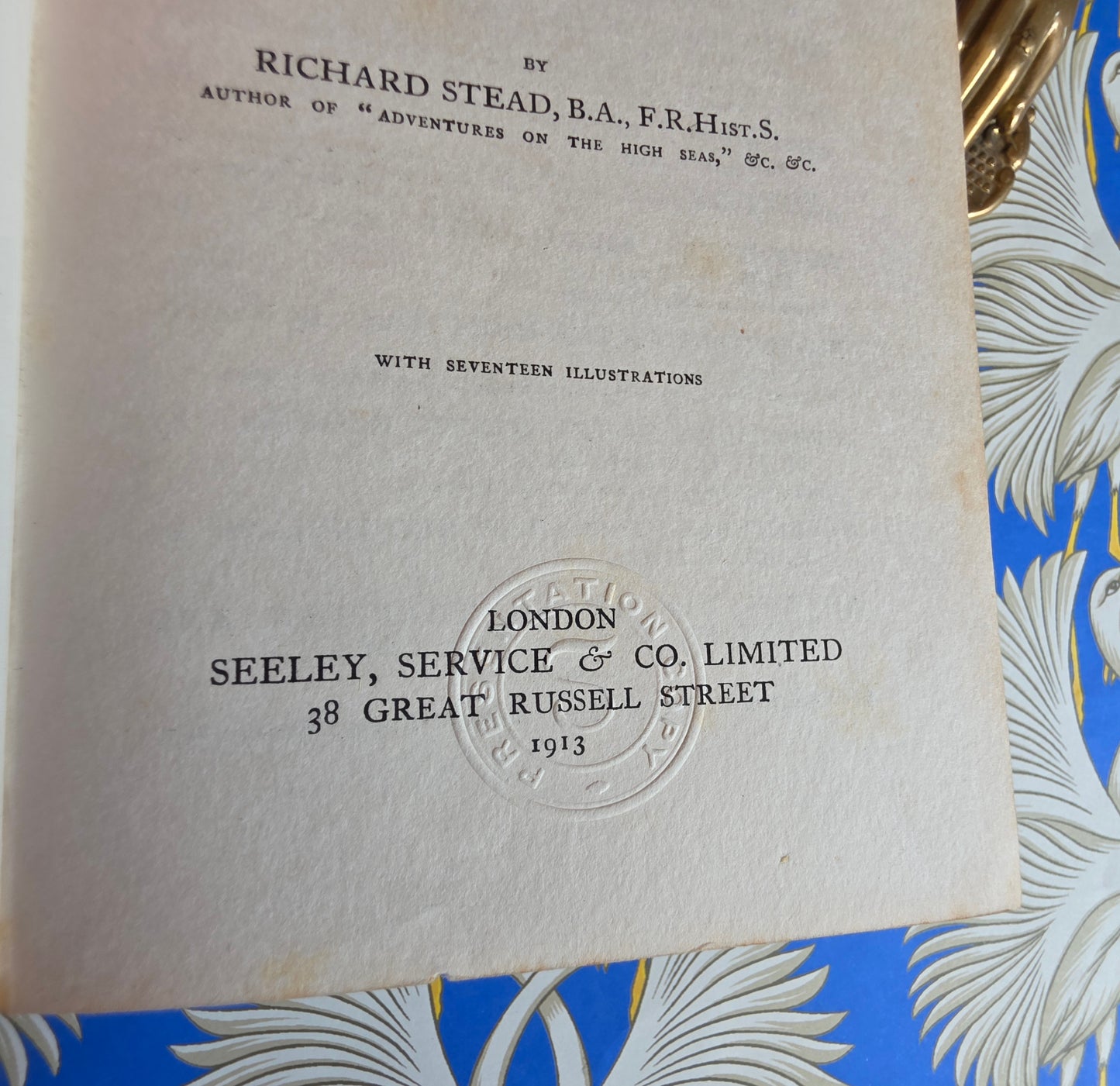 1913 Adventures in Southern Seas - Scarce, Illustrated Antique Book