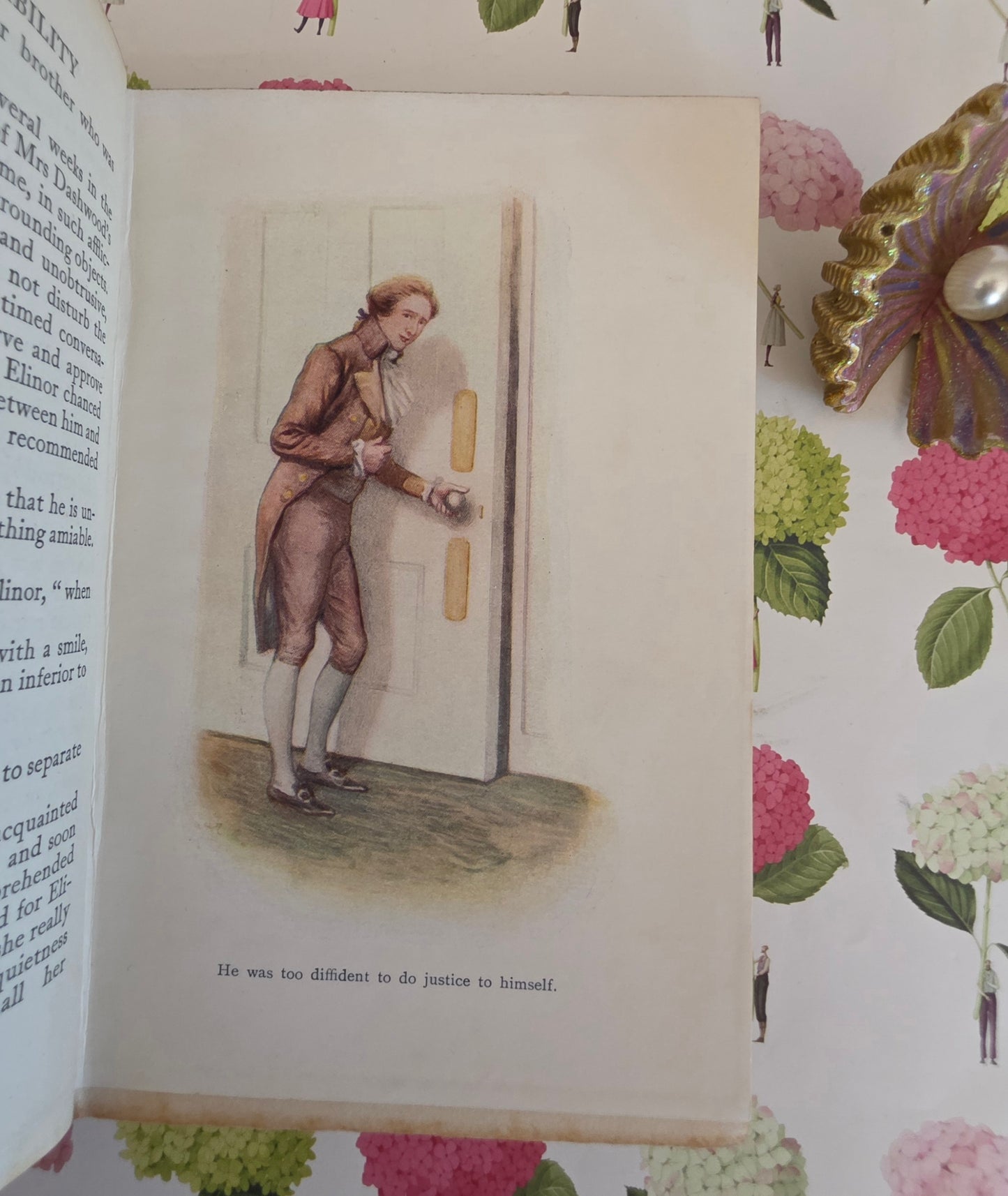 1908 Sense and Sensibility by Jane Austen: Illustrated Antique Book in Two Volumes