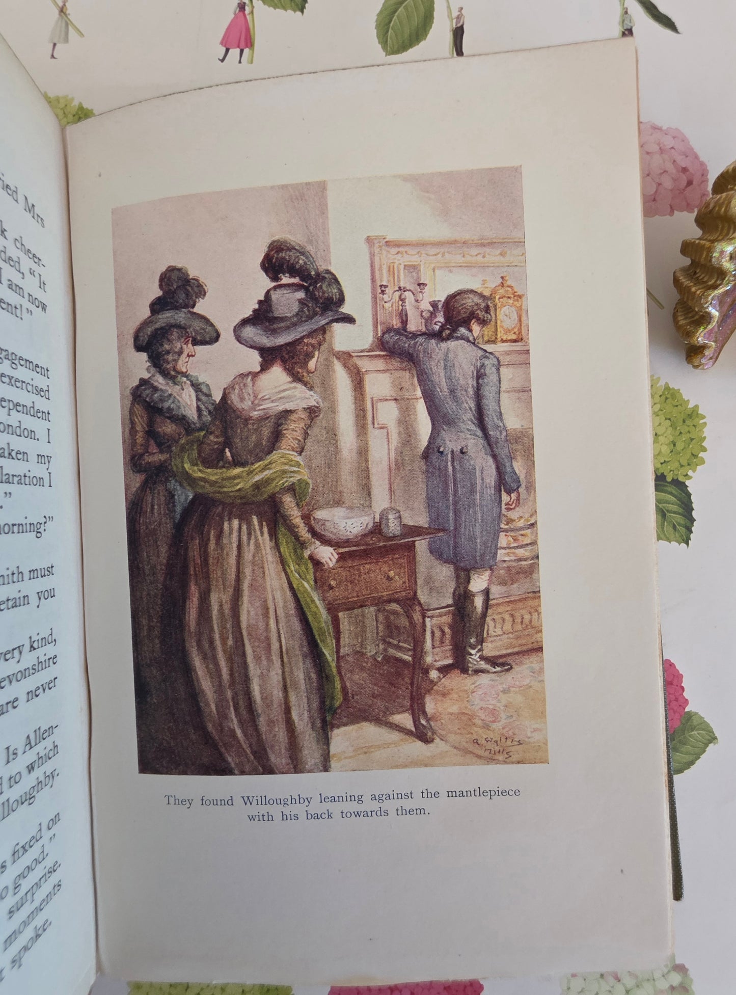 1908 Sense and Sensibility by Jane Austen: Illustrated Antique Book in Two Volumes