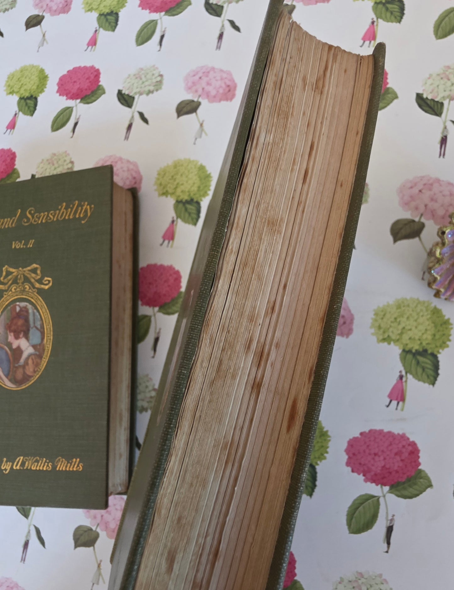1908 Sense and Sensibility by Jane Austen: Illustrated Antique Book in Two Volumes