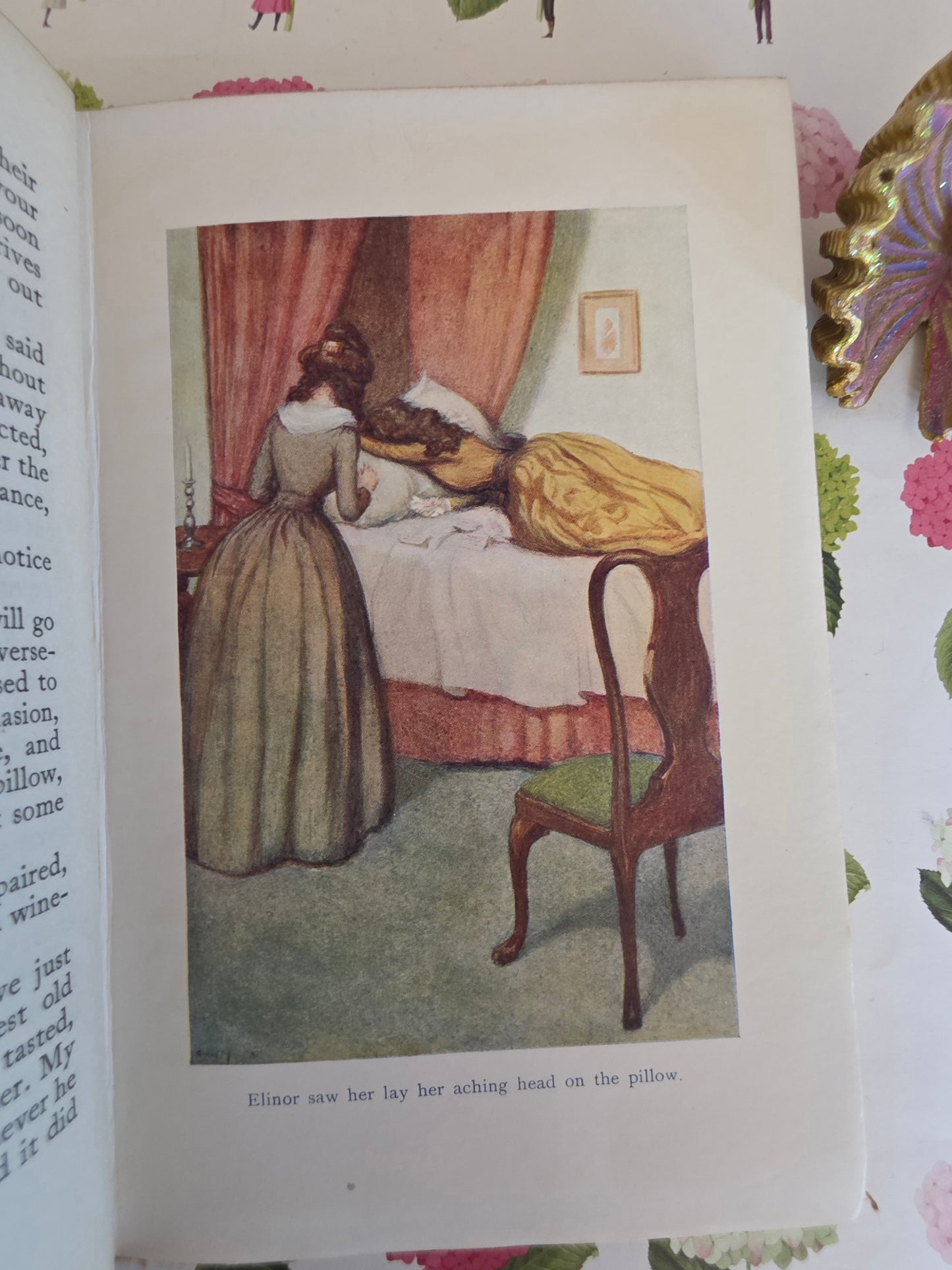 1908 Sense and Sensibility by Jane Austen: Illustrated Antique Book in Two Volumes