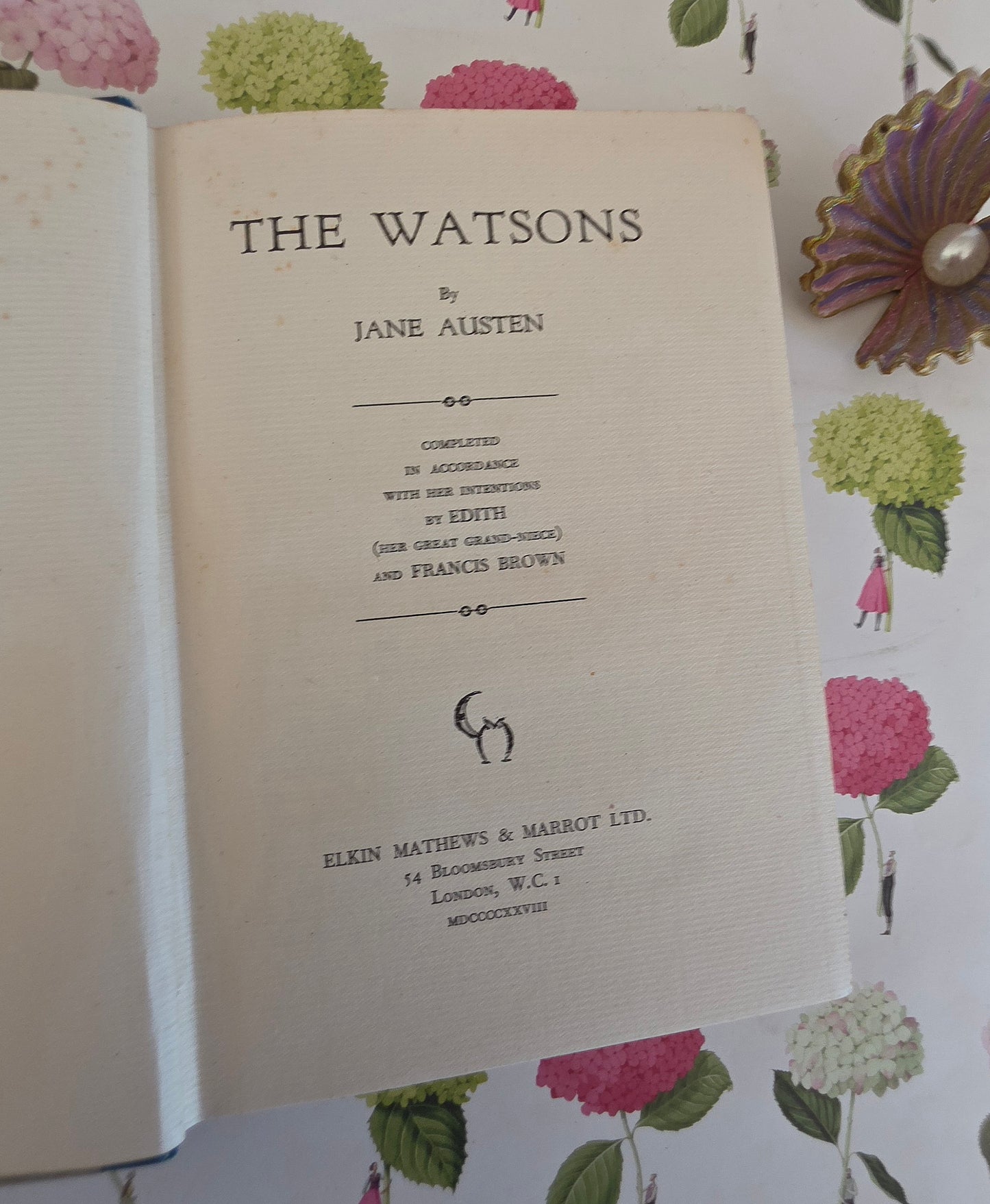1928 The Watsons by Jane Austen / Vintage Copy of Her Unfinished Novel
