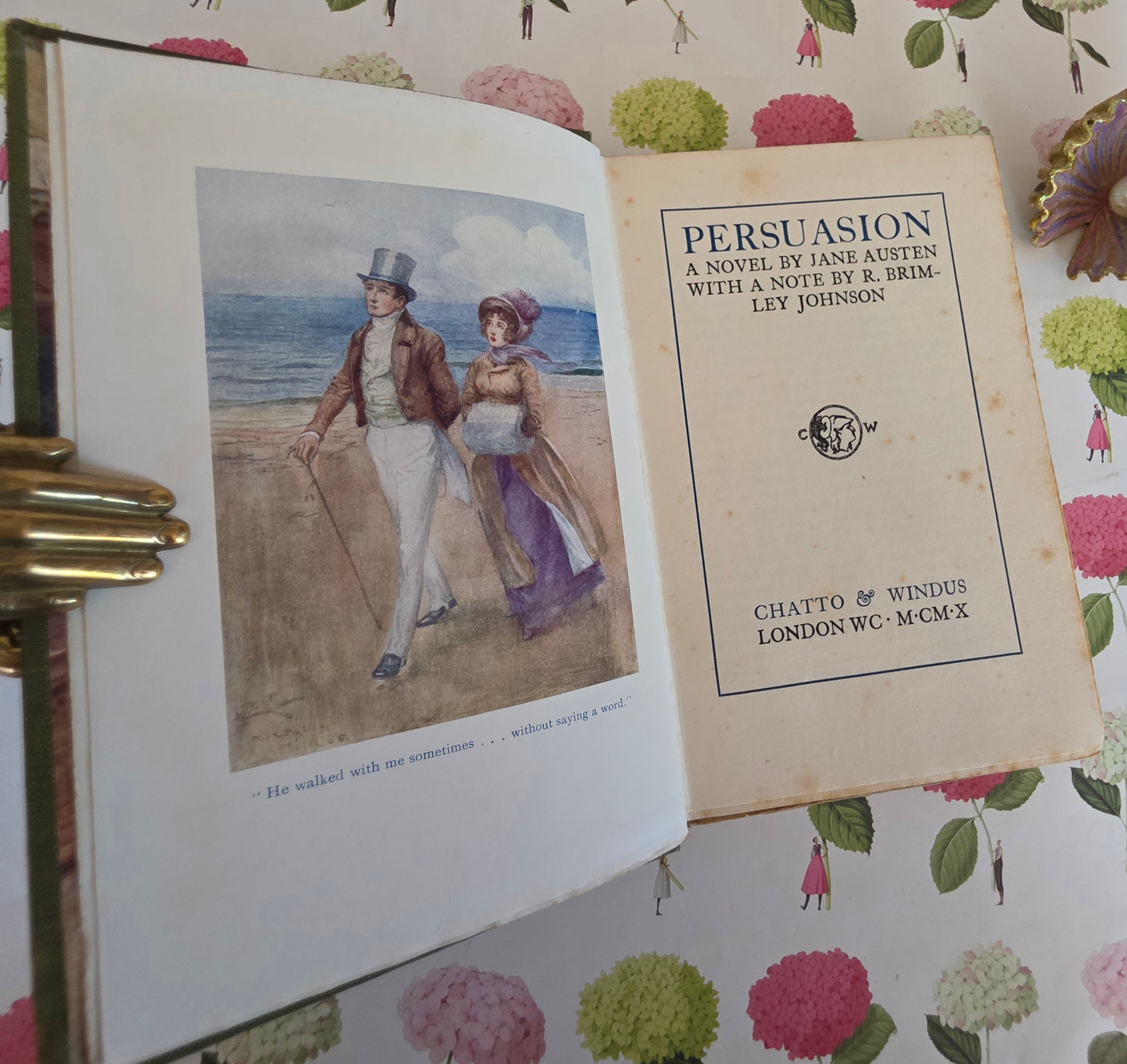 1910 Persuasion by Jane Austen: Illustrated Antique Book