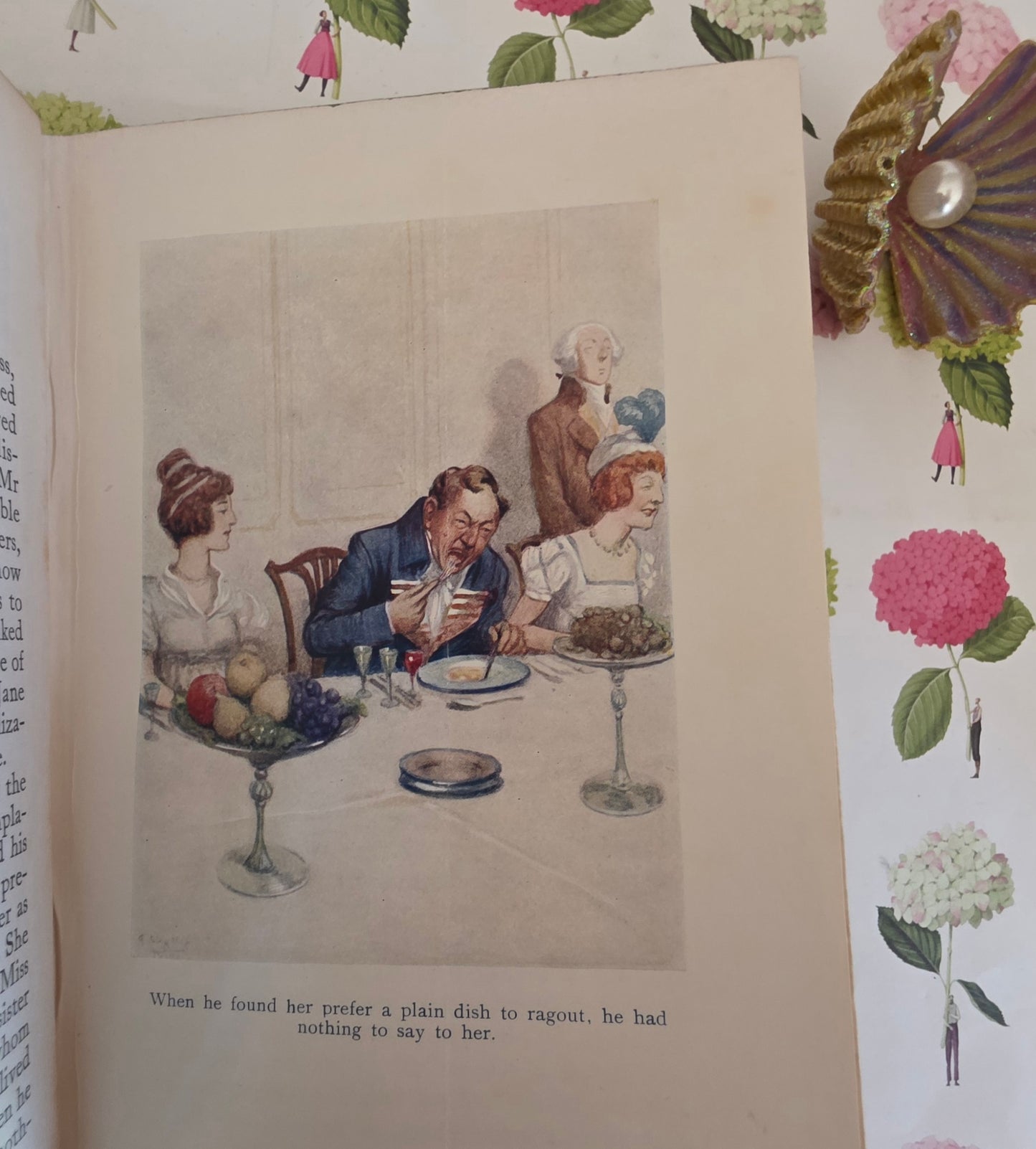 1908 Pride and Prejudice by Jane Austen: Illustrated Antique Book in Two Volumes - *Lacks 3 of the 20 Illustrations*