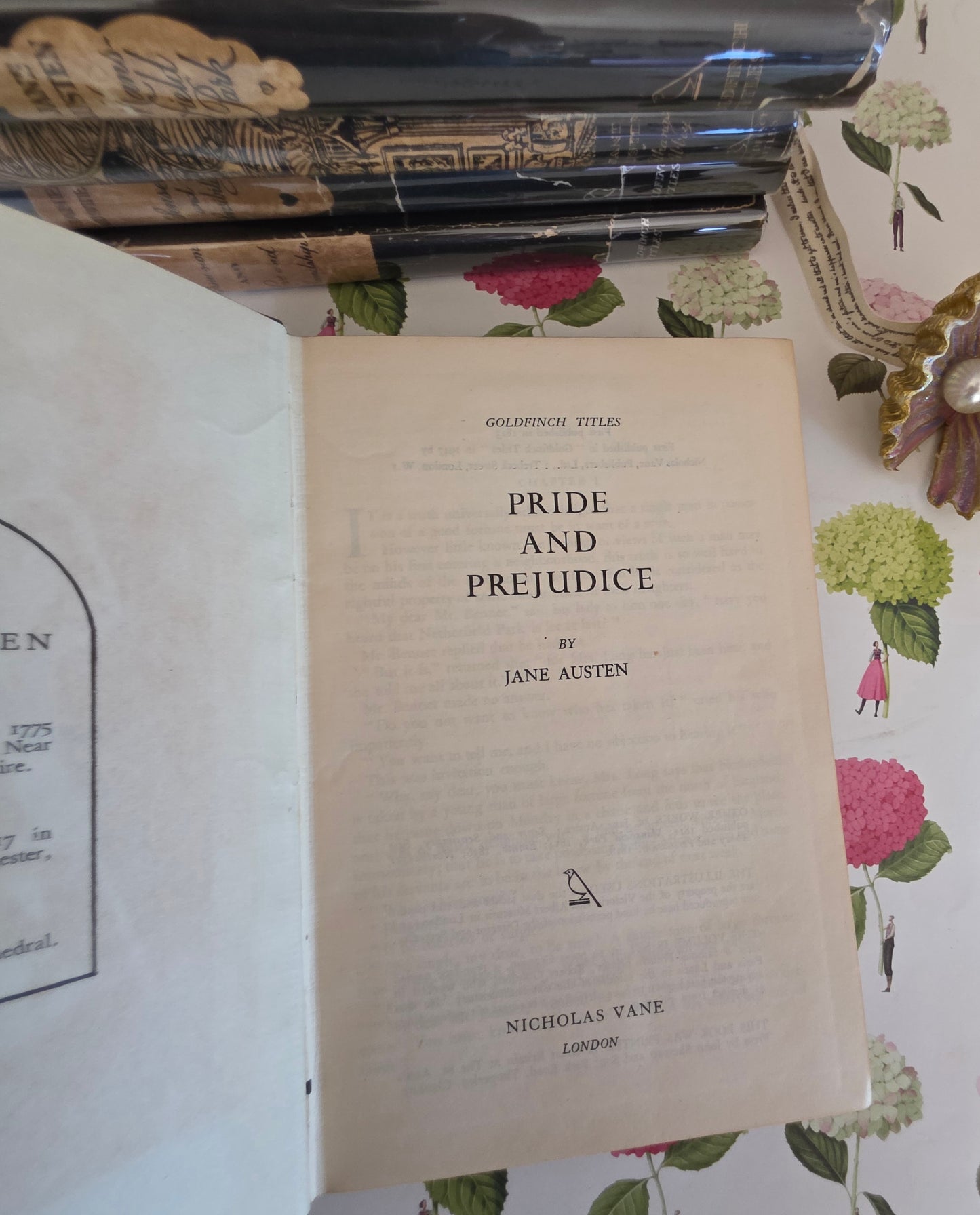 1948 Jane Austen Novels - Set of Five Goldfinch Titles - Vintage Book Set