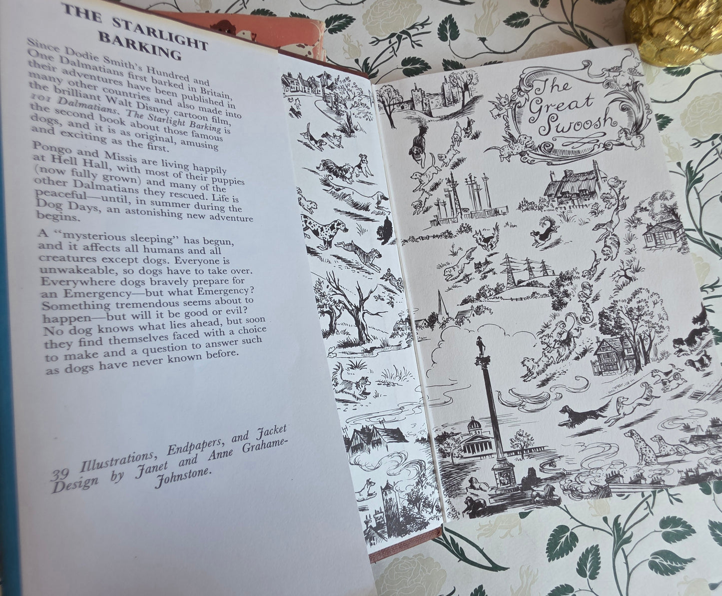 1979 The Hundred and One Dalmatians and Sequel The Starlight Barking by Dodie Smith - Vintage Book Set