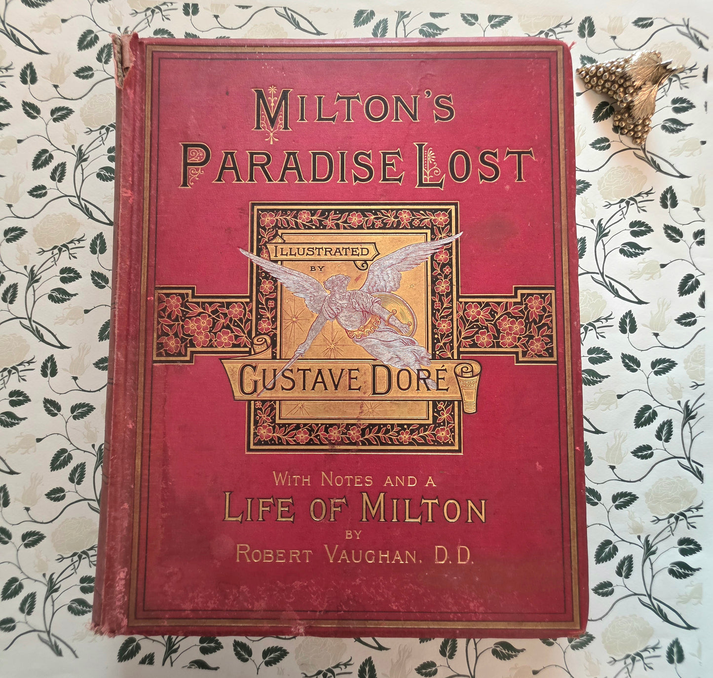 1882 Milton's Paradise Lost - Illustrated by Gustave Doré - Large Antique Hardback Book