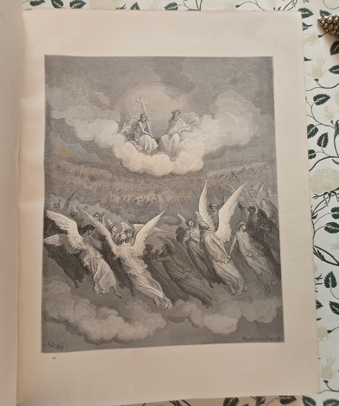 1882 Milton's Paradise Lost - Illustrated by Gustave Doré - Large Antique Hardback Book