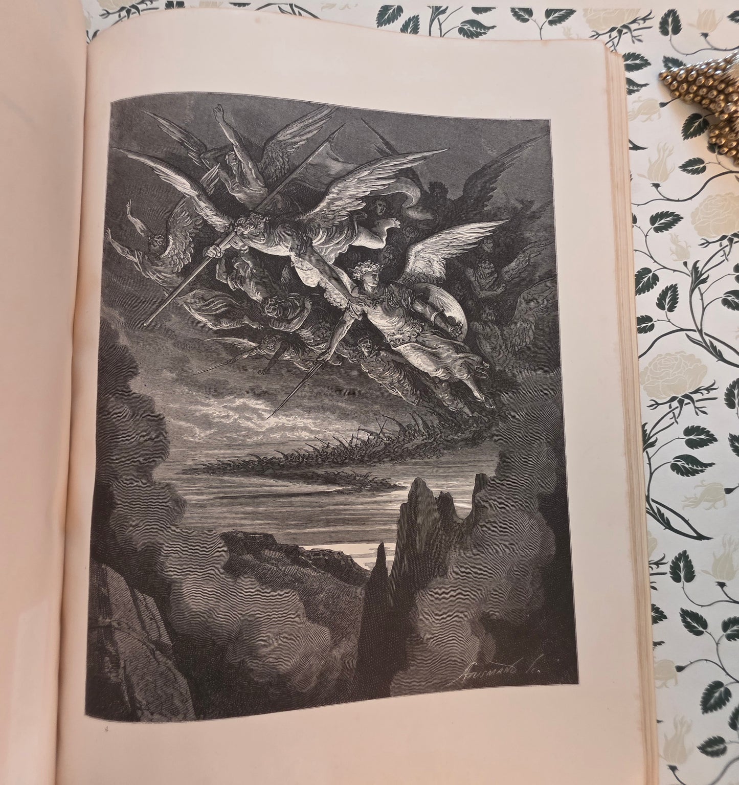 1882 Milton's Paradise Lost - Illustrated by Gustave Doré - Large Antique Hardback Book
