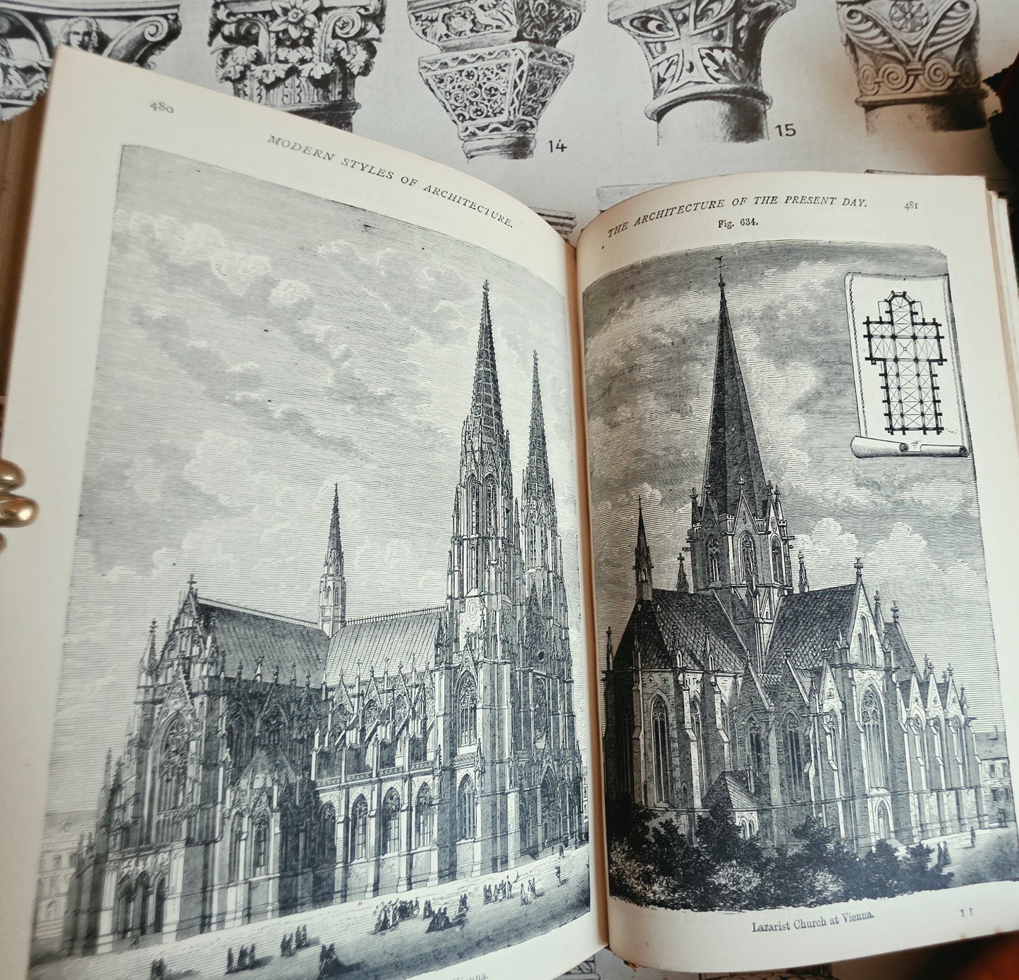 1878 A Handbook of Architectural Styles - Antique Illustrated Handbook