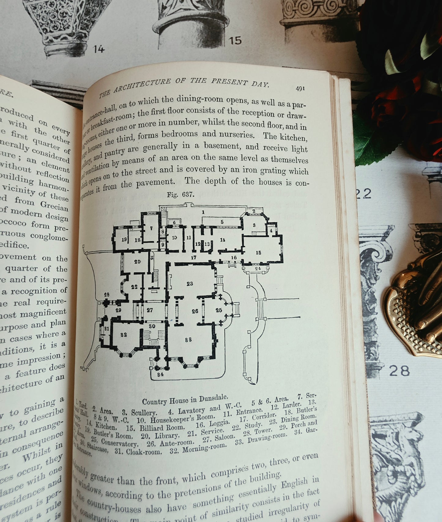 1878 A Handbook of Architectural Styles - Antique Illustrated Handbook