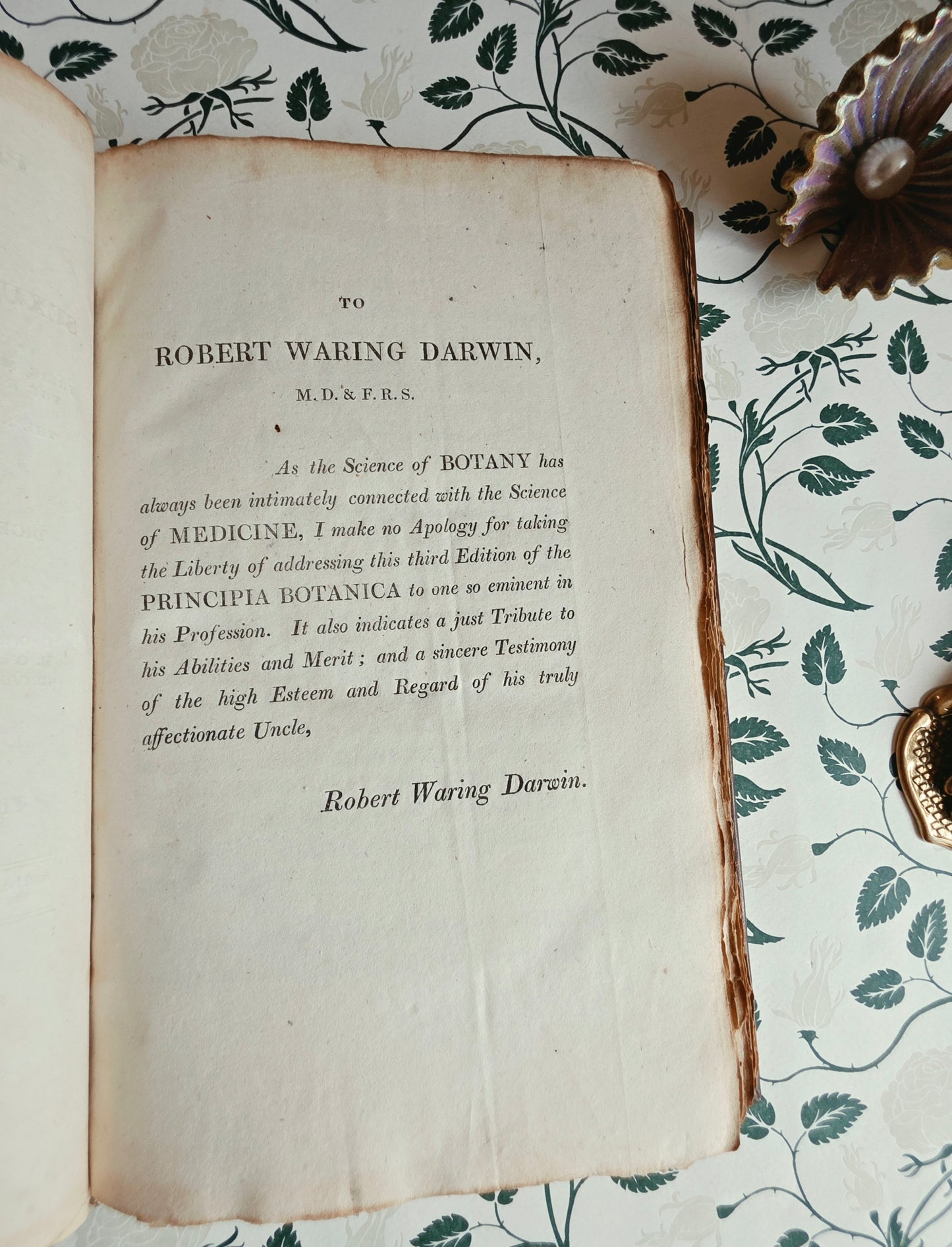 Scarce - Principia Botanica by Robert Waring Darwin - Antique Book