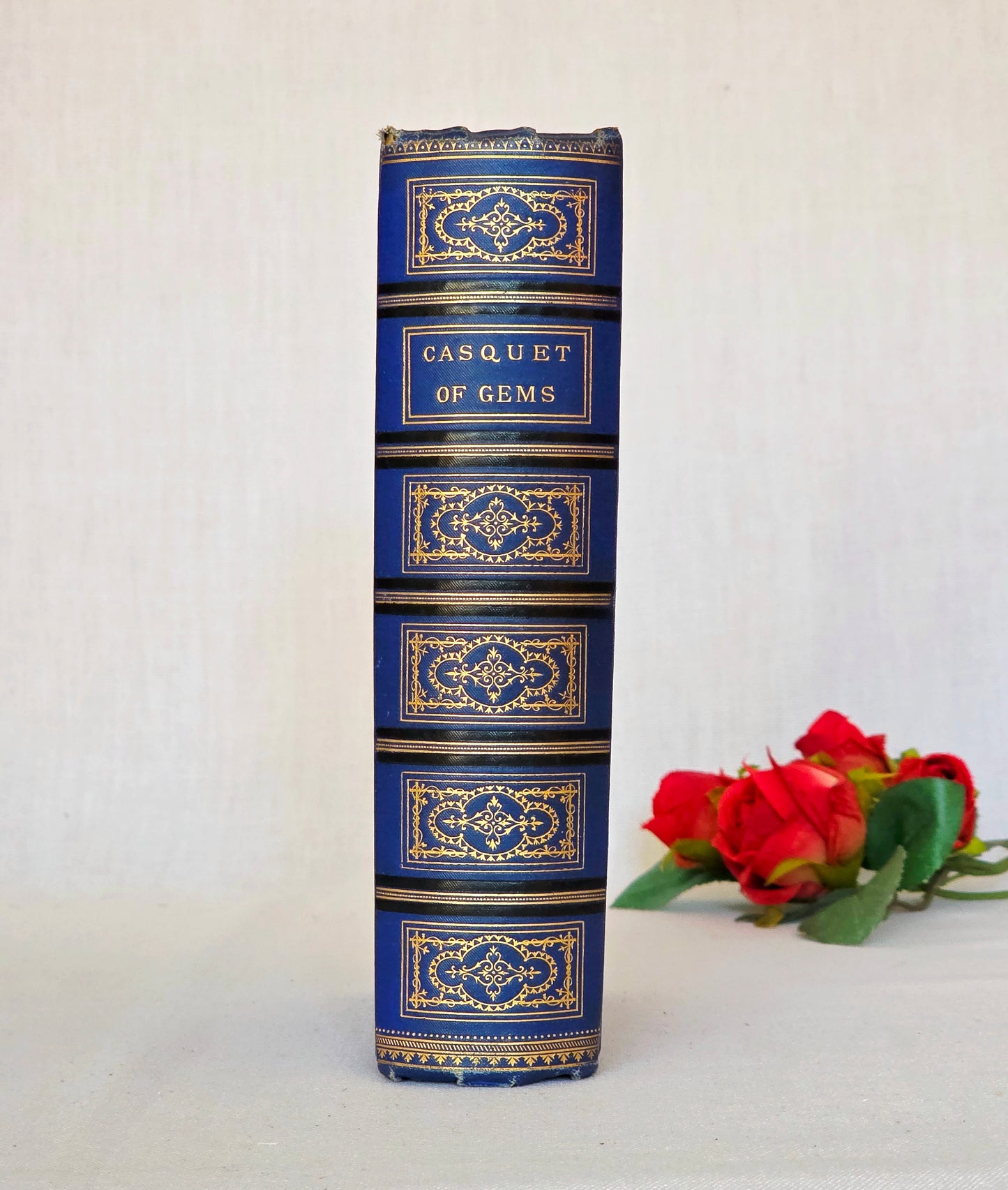 c1900 The Casquet of Gems - Choice Selections From the Poets - Antique Illustrated Book