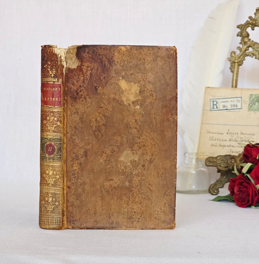 1787 Letters on the Improvement of the Mind Addressed to a Young Lady (Volume 2) - Antique Book