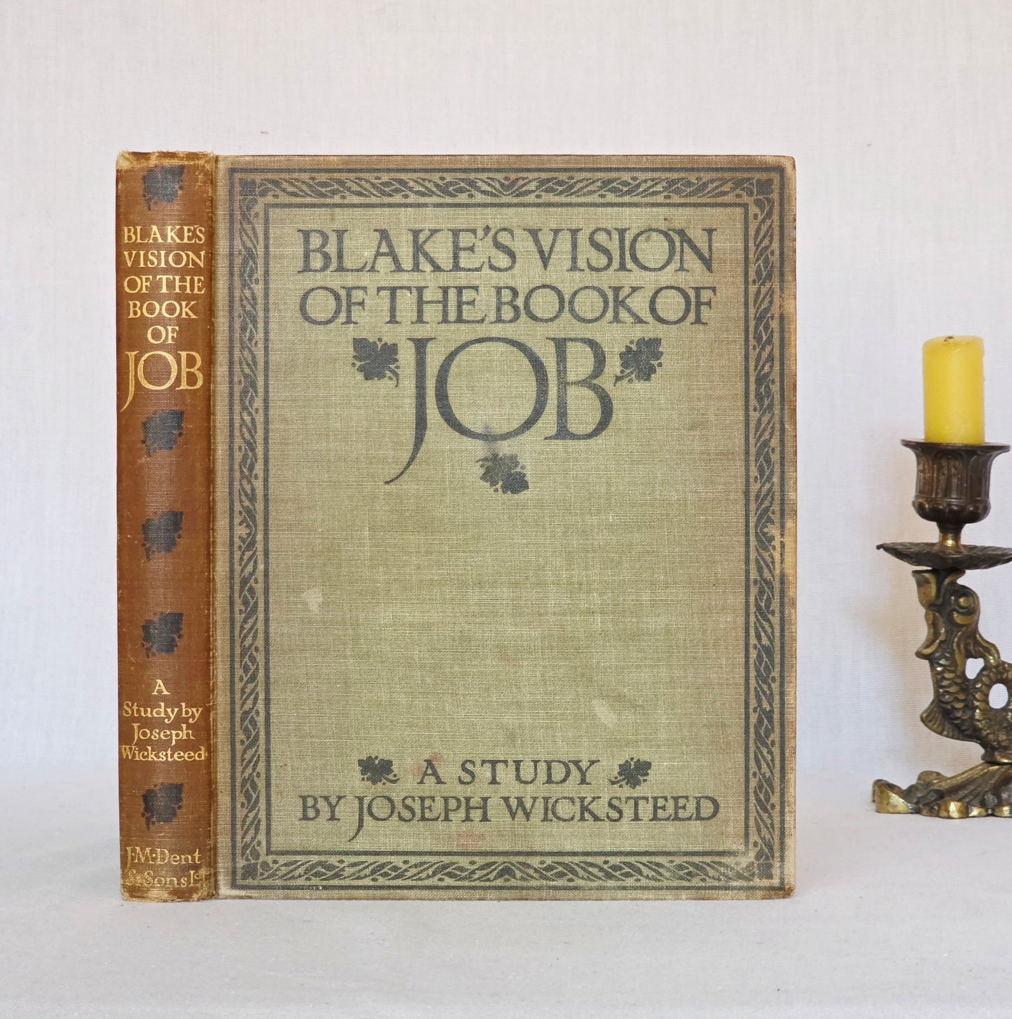 1910 Blake's Vision of the Book of Job With Reproductions of the Illustrations - Antique Book