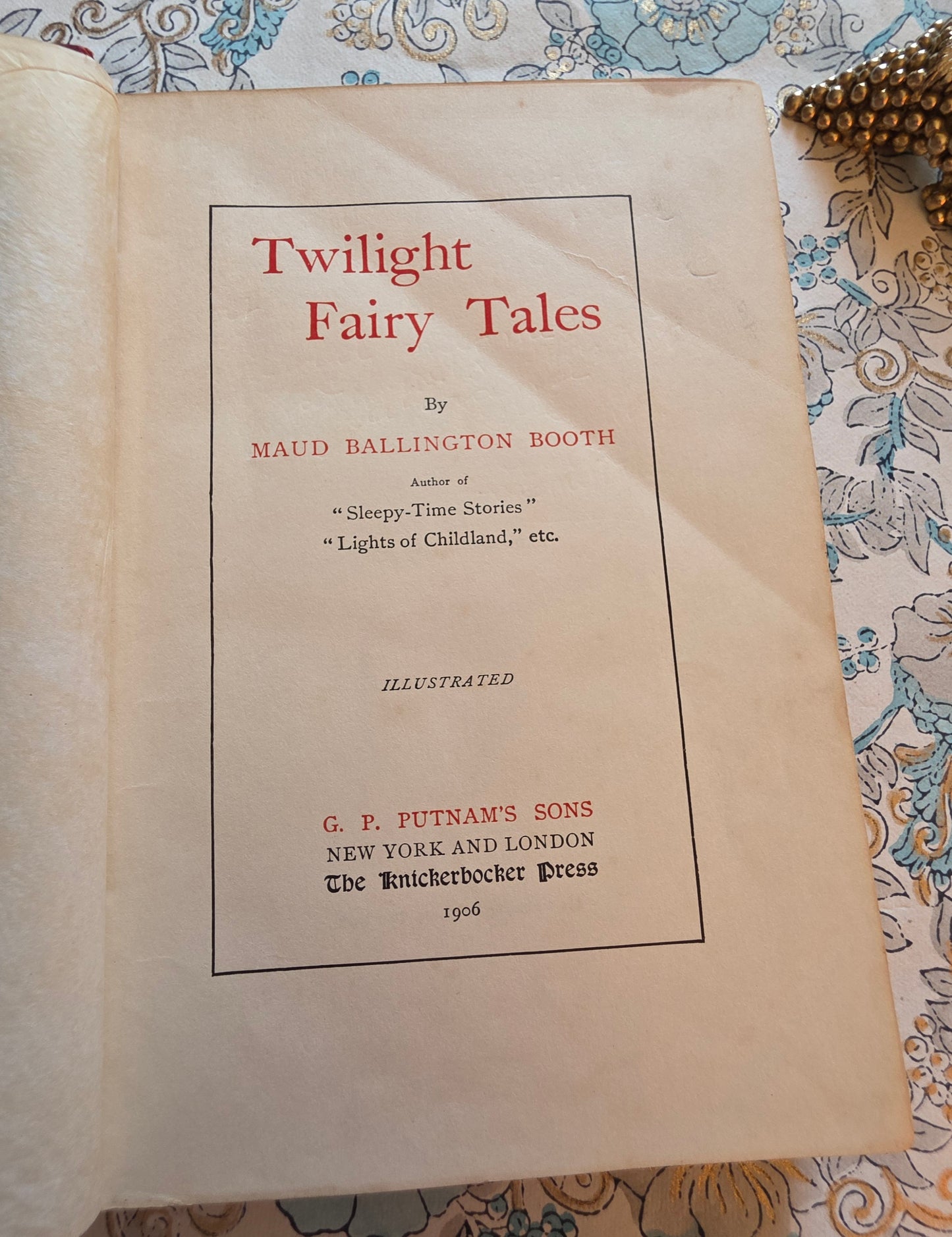 1906 Twilight Fairy Tales by Maud Ballington Booth - Scarce Antique Illustrated Book