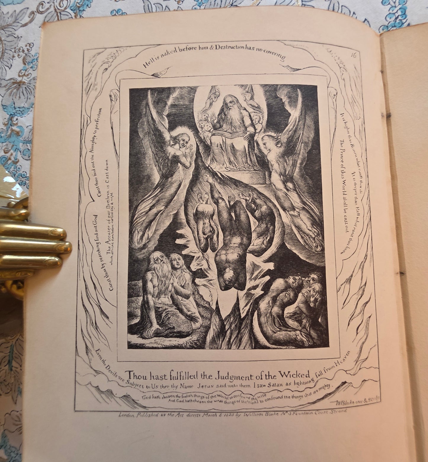 1910 Blake's Vision of the Book of Job With Reproductions of the Illustrations - Antique Book