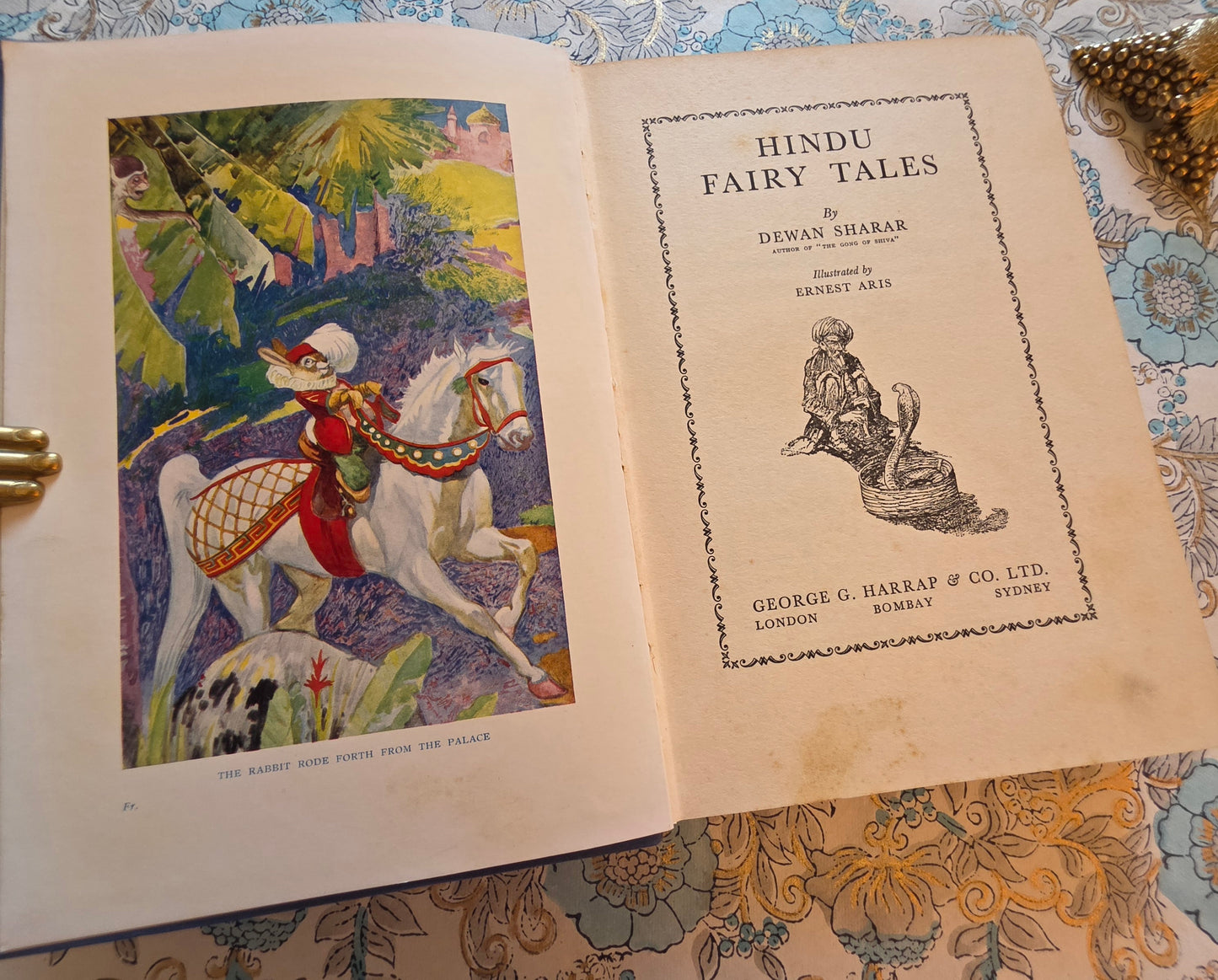 1936 SCARCE Hindu Fairy Tales - Illustrated Vintage Book