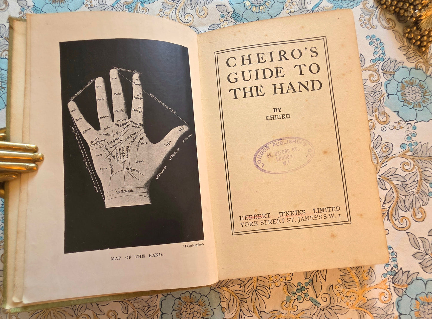 c1920 Cheiro's Guide to the Hand by Cheiro - Antique Guide Book