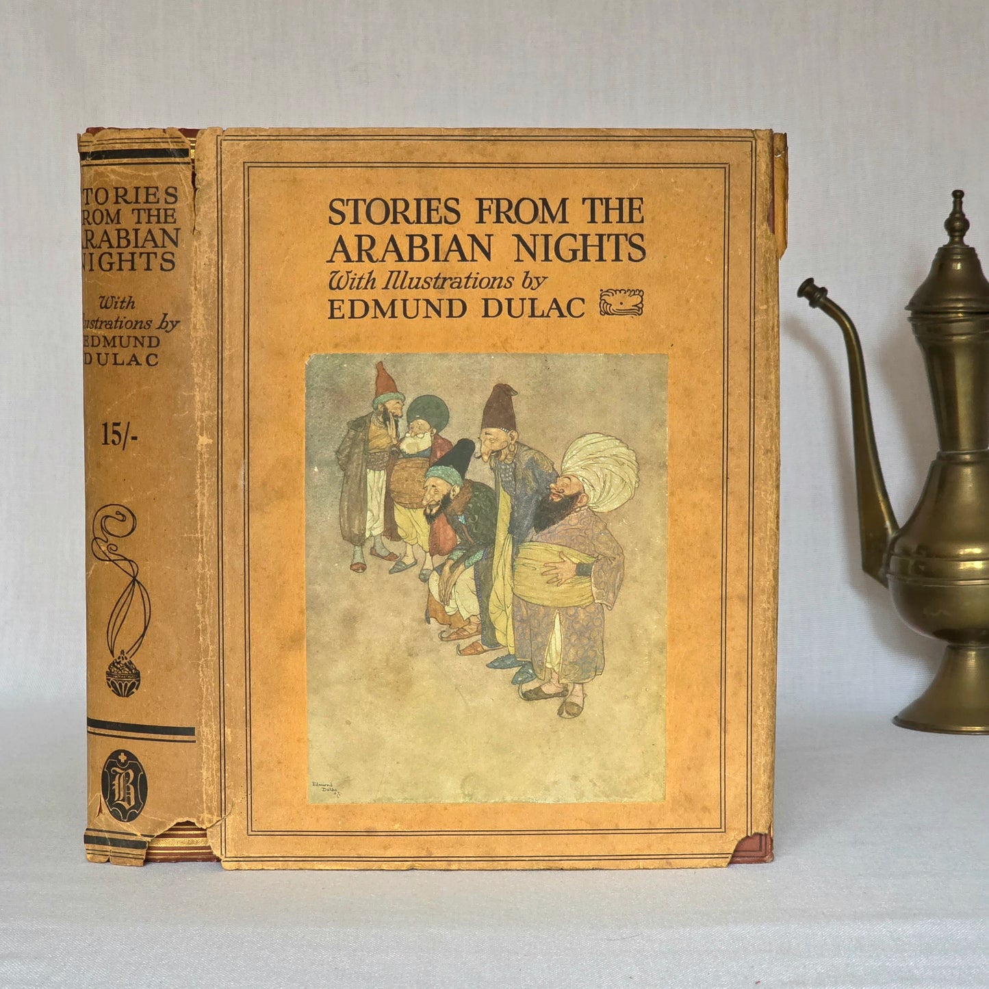 1923 Stories From The Arabian Nights With Illustrations by Edmund Dulac - Antique Book