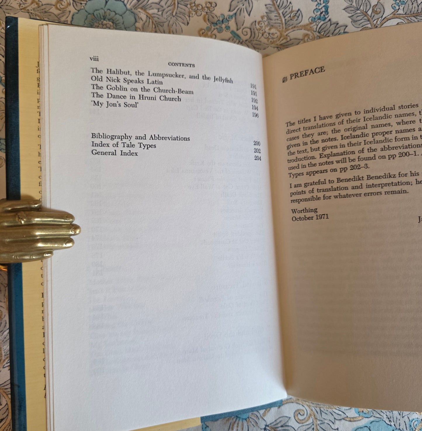 1972 Icelandic Folktales and Legends by Jacqueline Simpson - Vintage Hardback Book