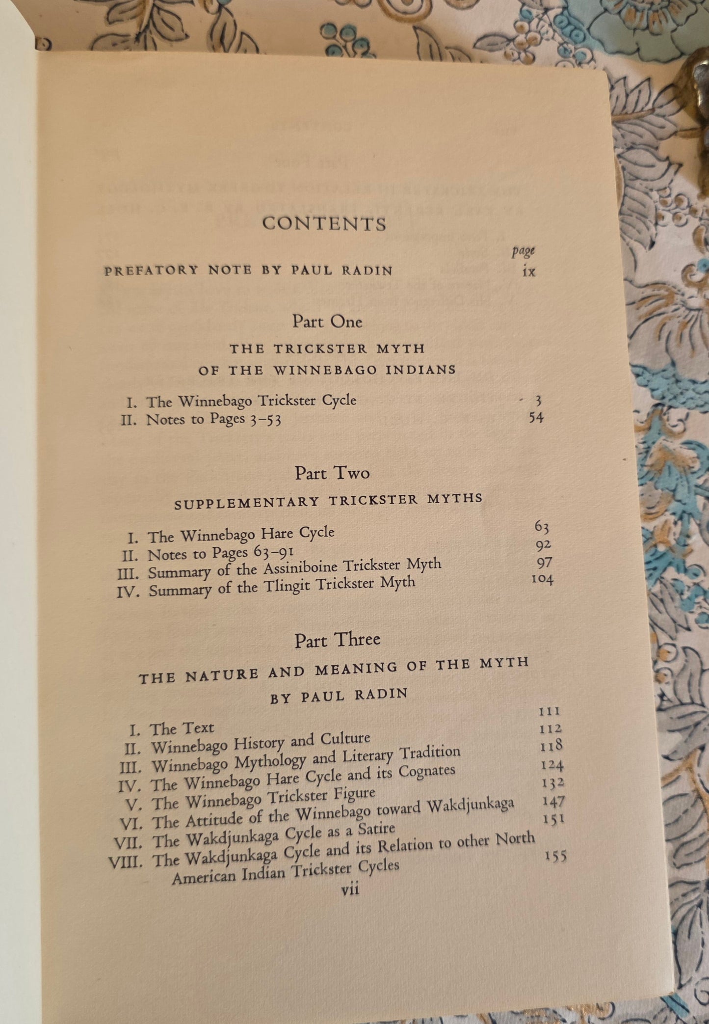 1956 1st Edition - The Trickster A Study in American Mythology by Paul Radin - Vintage Book