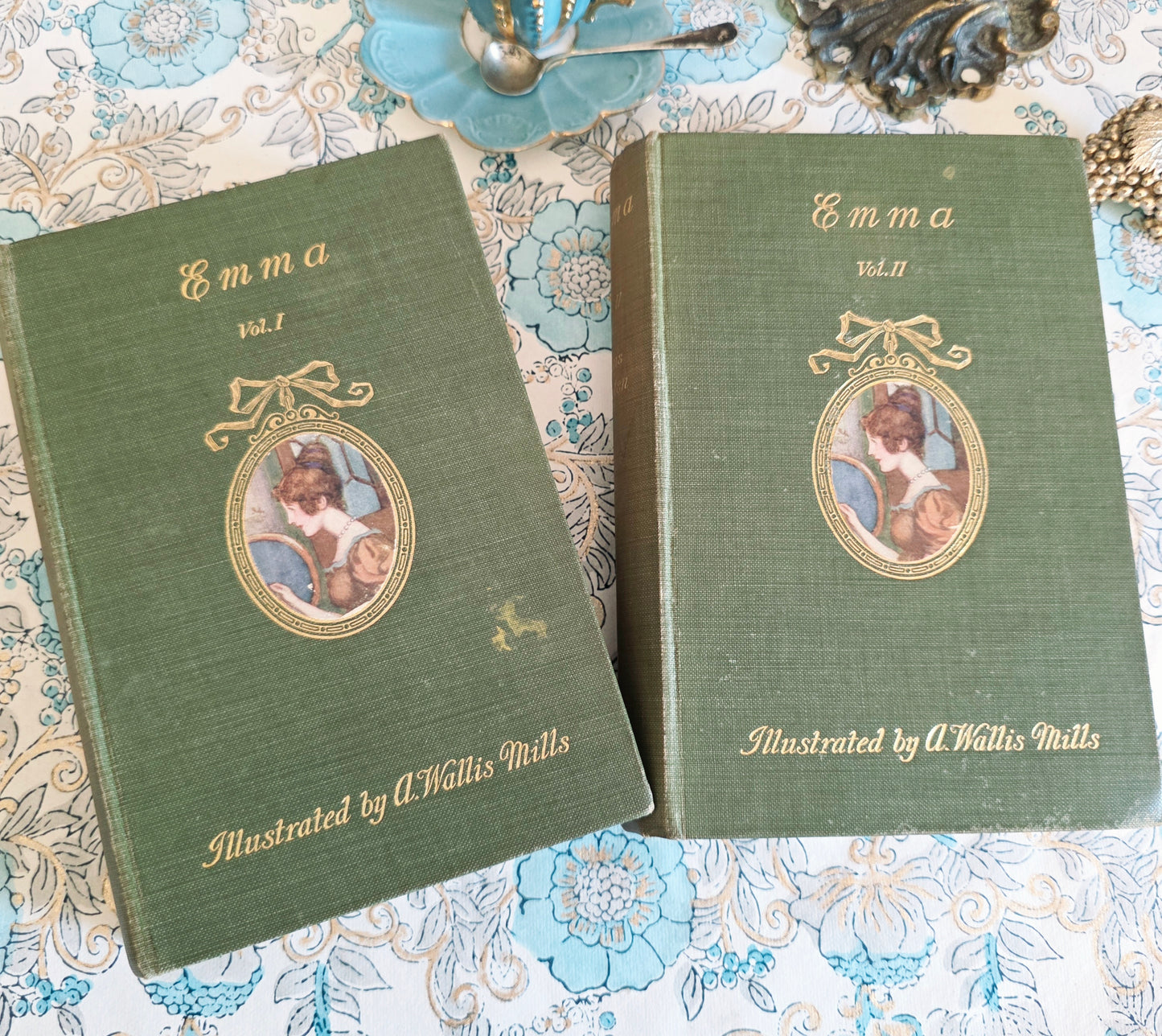 1910 Emma by Jane Austen: Illustrated Antique Book in Two Volumes