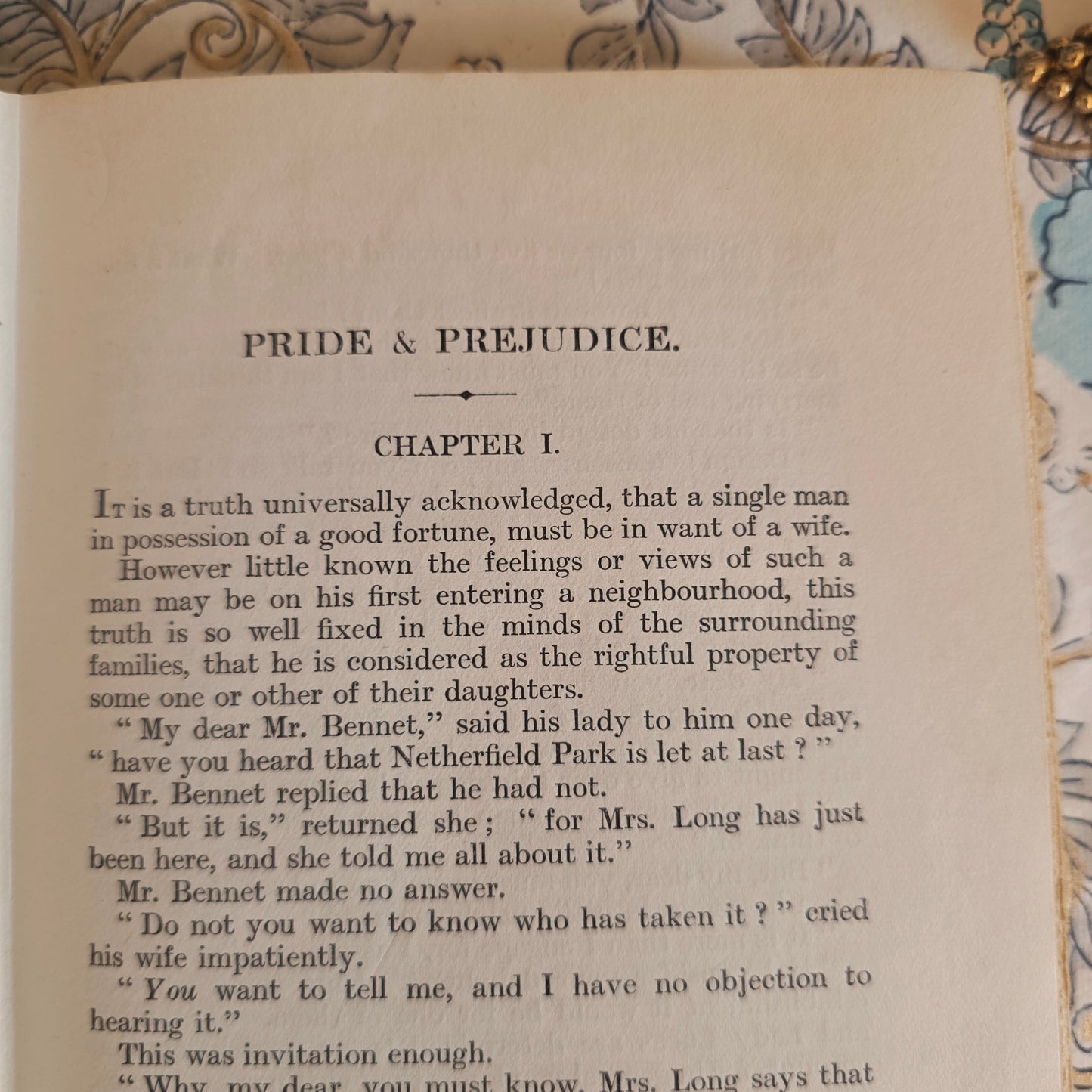 1944 Pride and Prejudice - Illustrated Vintage Jane Austen Book