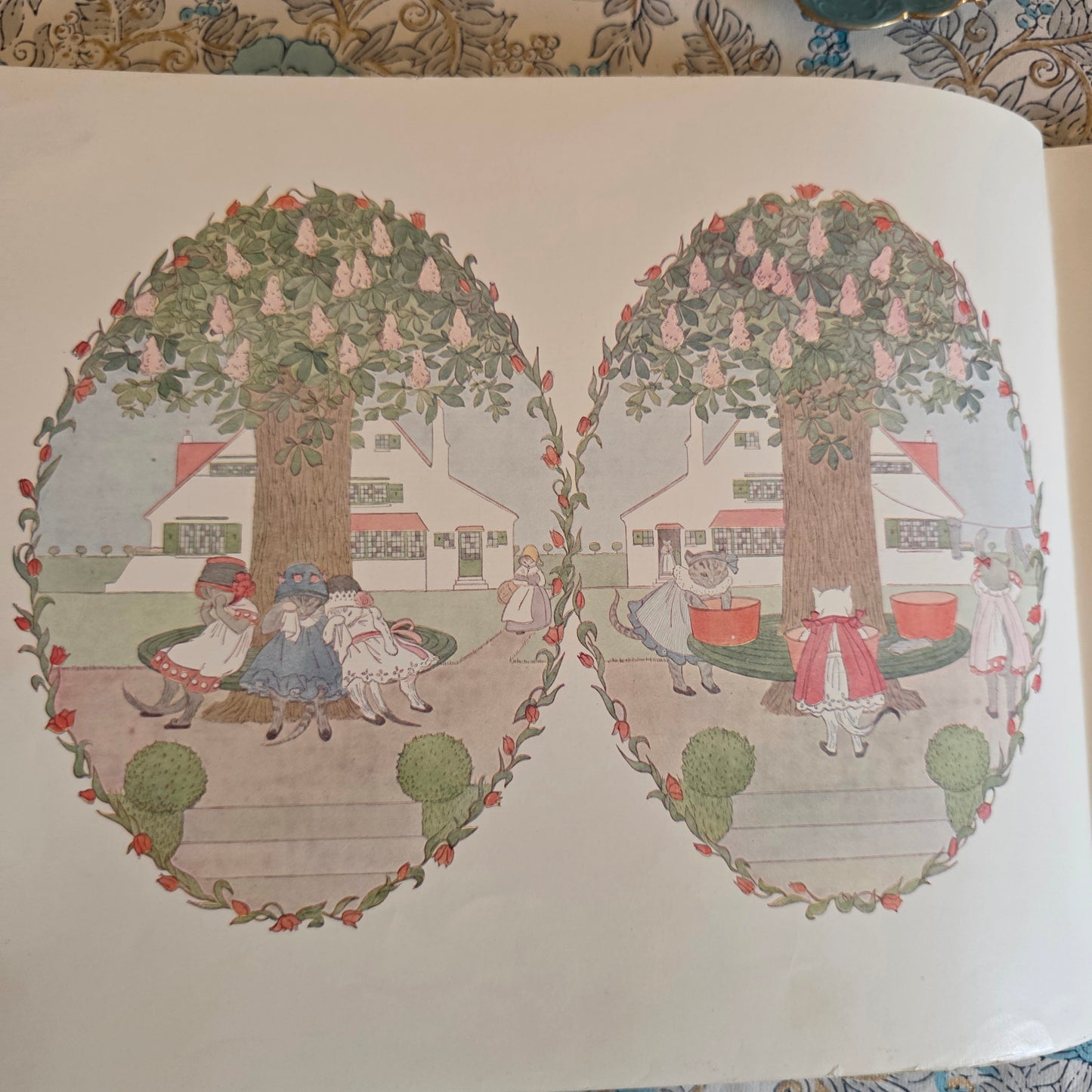 1911 Our Old Nursery Rhymes - Illustrated by Willebeek le Mair - Antique Book