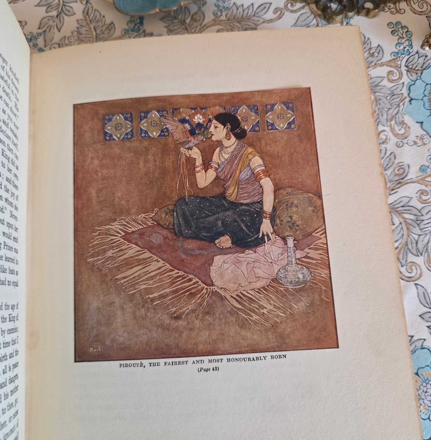 1923 Stories From The Arabian Nights With Illustrations by Edmund Dulac - Antique Book