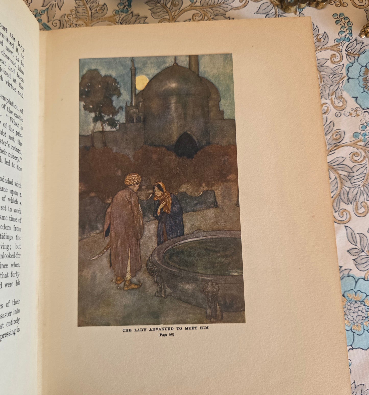 1923 Stories From The Arabian Nights With Illustrations by Edmund Dulac - Antique Book