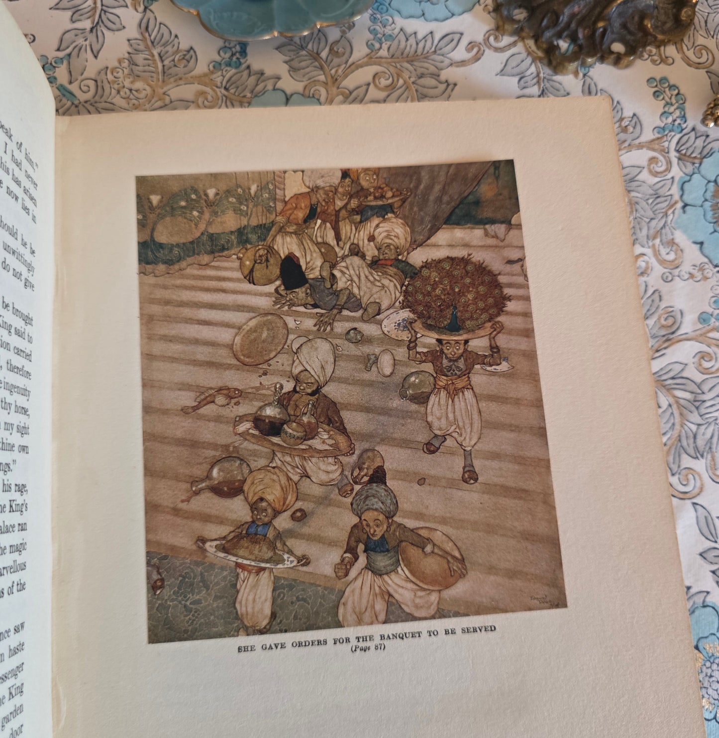 1923 Stories From The Arabian Nights With Illustrations by Edmund Dulac - Antique Book