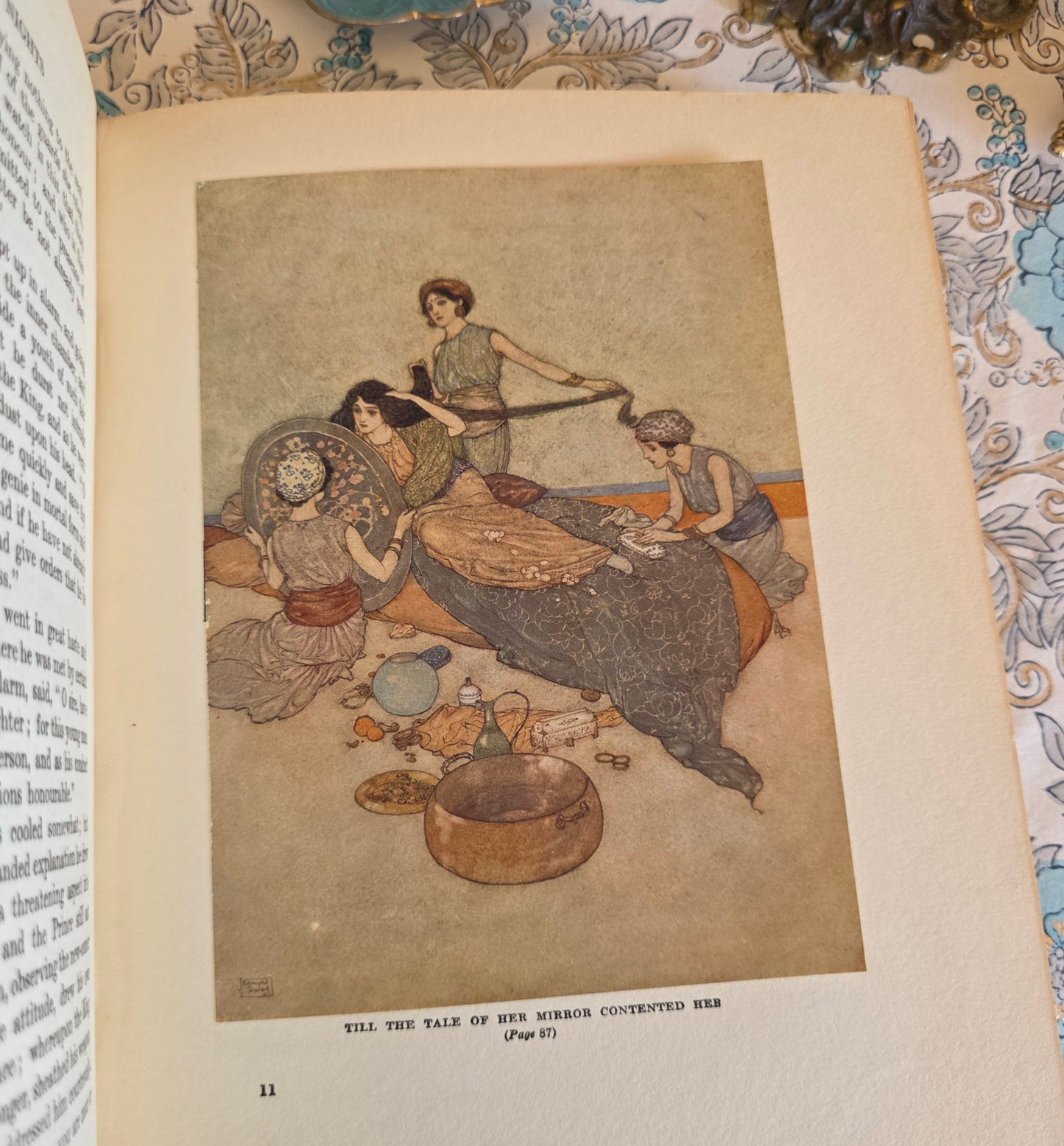 1923 Stories From The Arabian Nights With Illustrations by Edmund Dulac - Antique Book