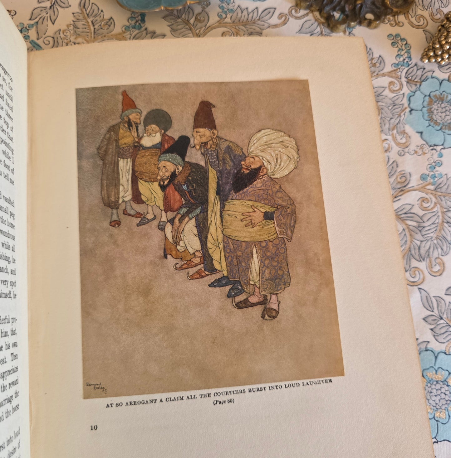 1923 Stories From The Arabian Nights With Illustrations by Edmund Dulac - Antique Book