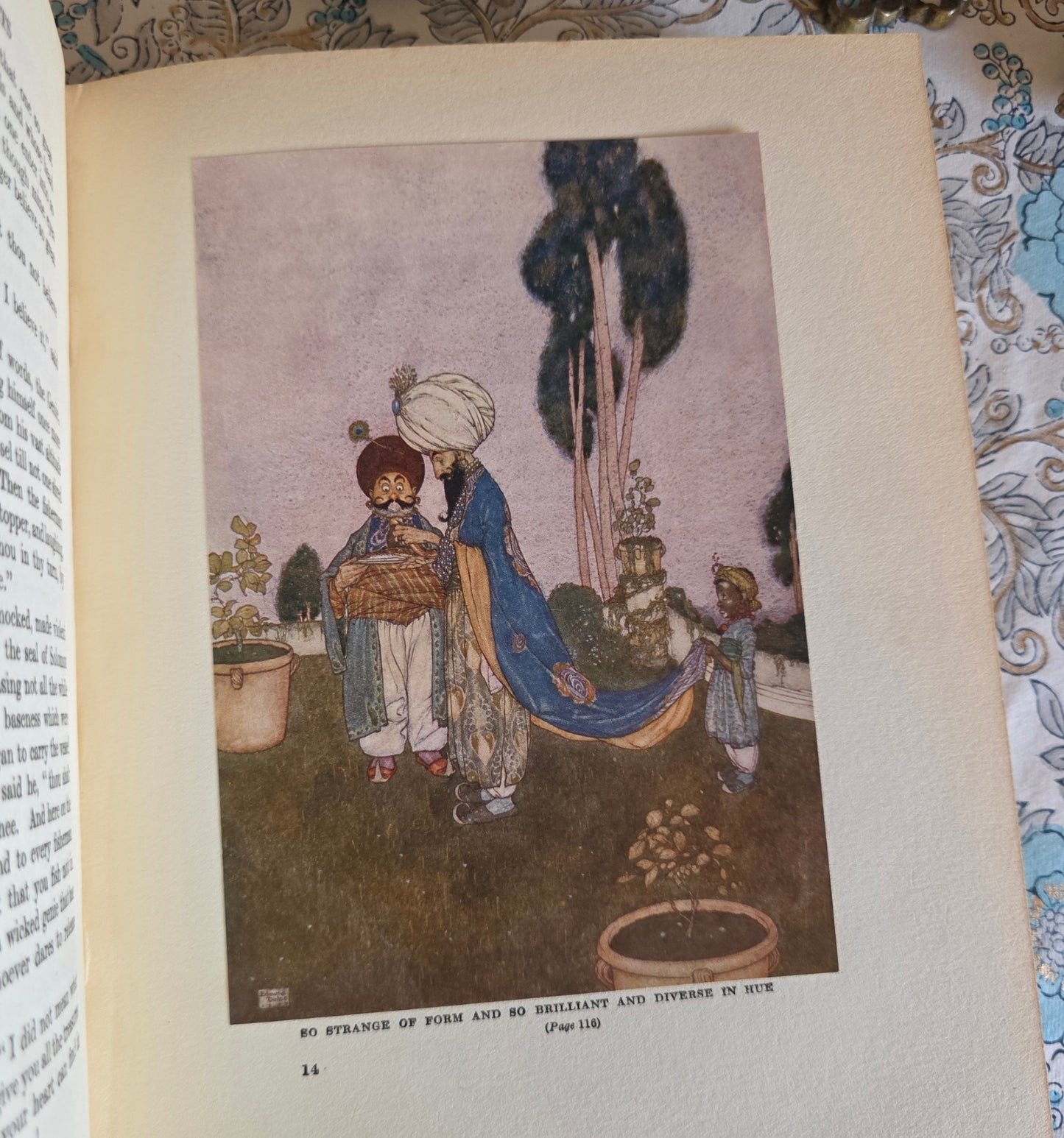 1923 Stories From The Arabian Nights With Illustrations by Edmund Dulac - Antique Book