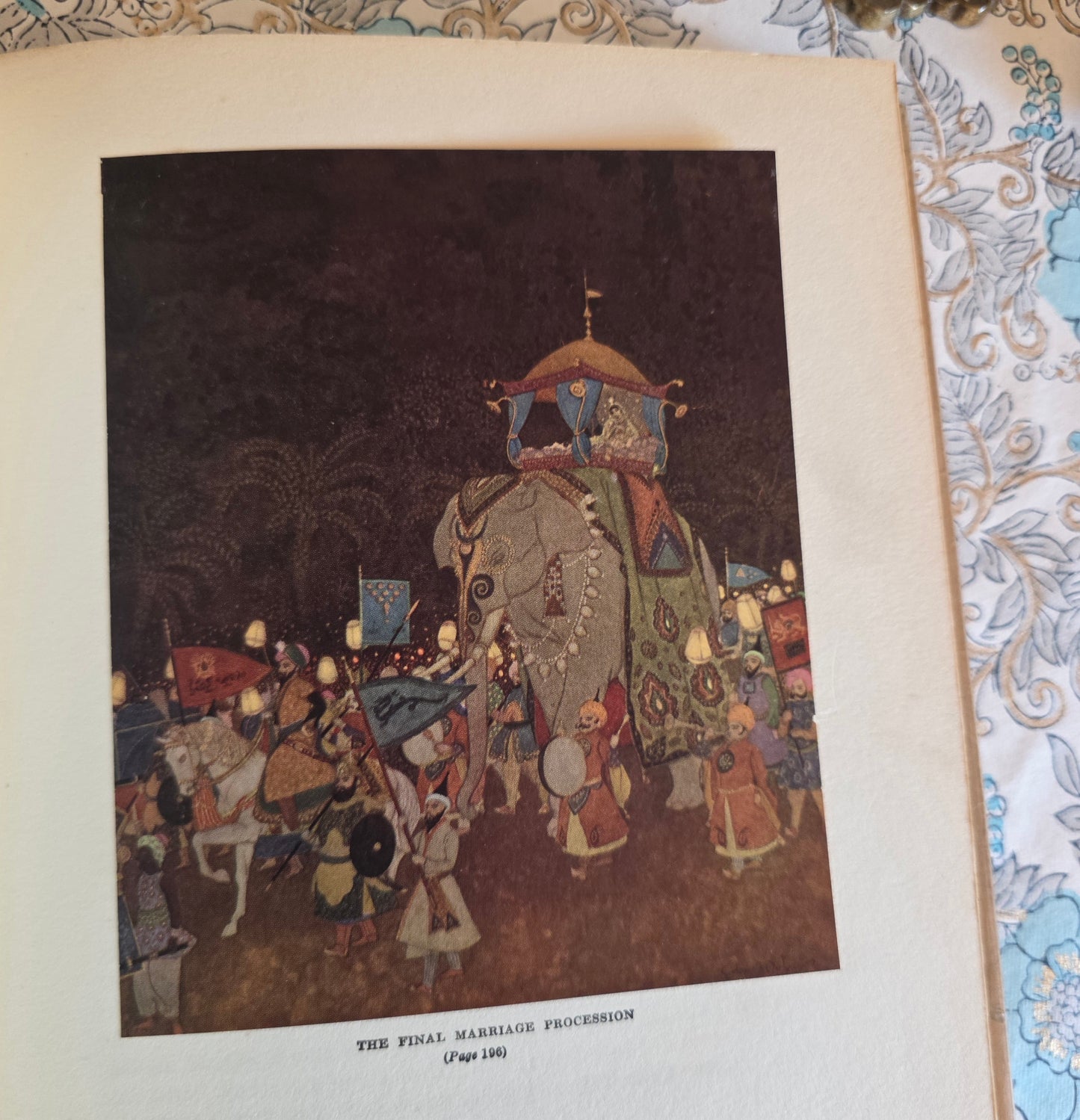 1923 Stories From The Arabian Nights With Illustrations by Edmund Dulac - Antique Book