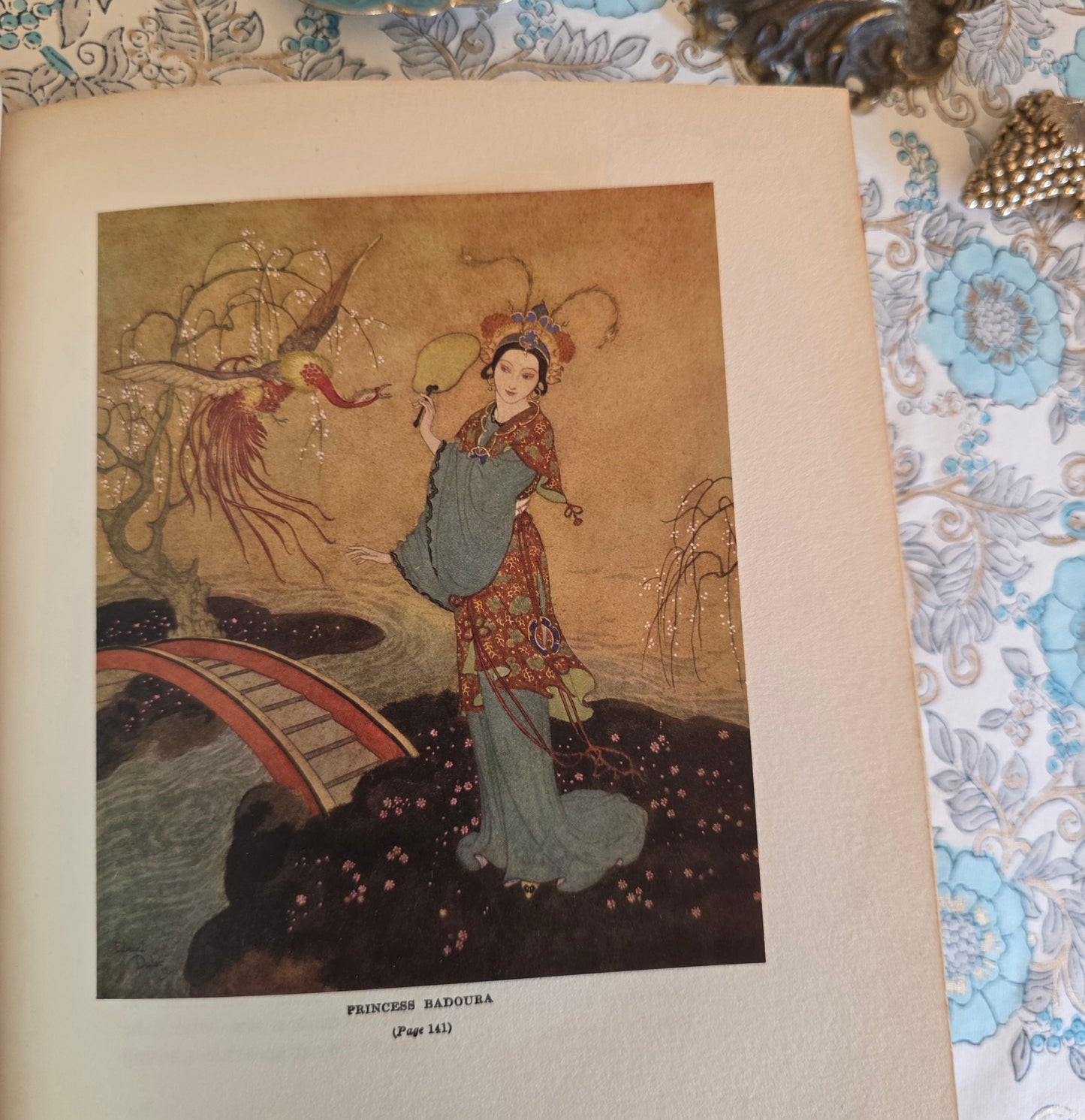 1923 Stories From The Arabian Nights With Illustrations by Edmund Dulac - Antique Book