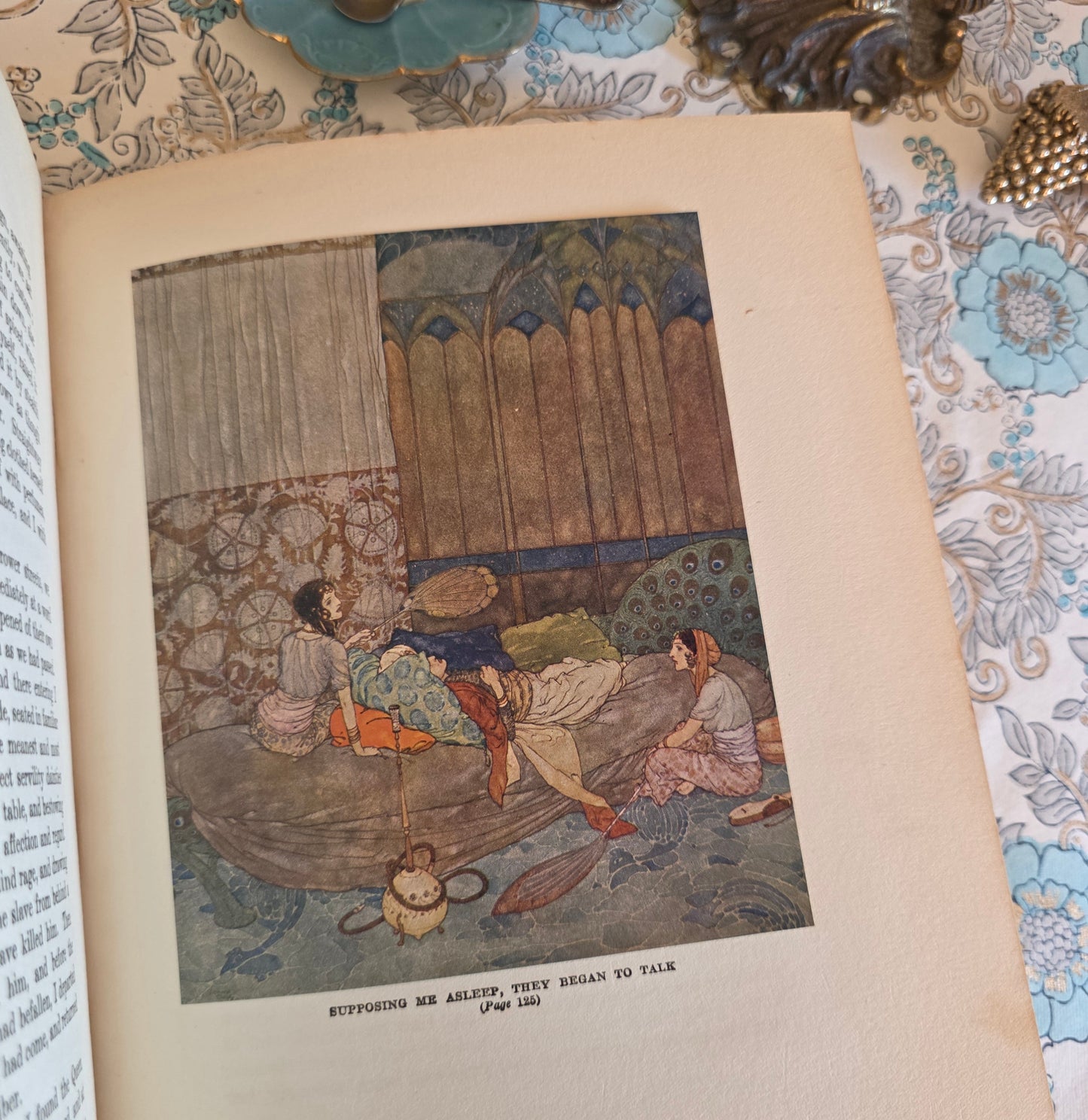 1923 Stories From The Arabian Nights With Illustrations by Edmund Dulac - Antique Book