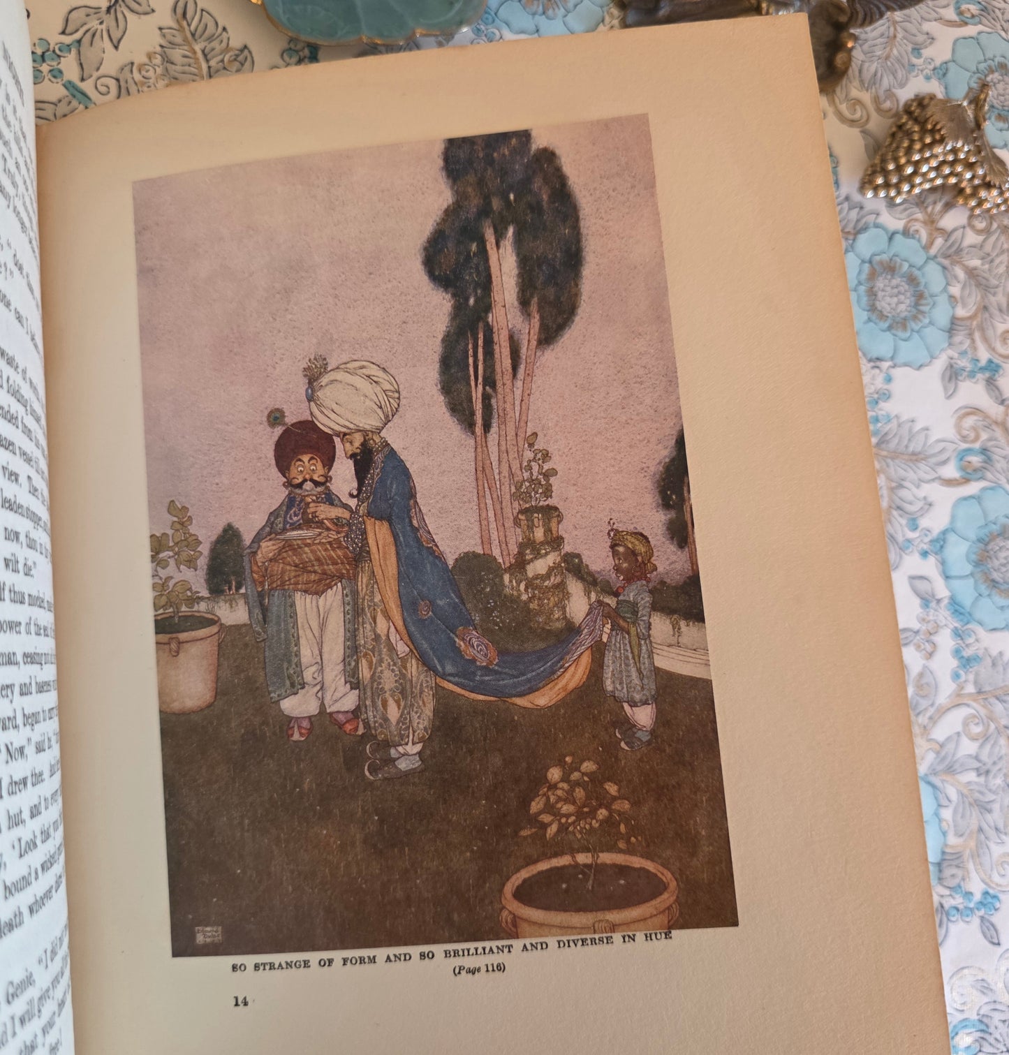 1923 Stories From The Arabian Nights With Illustrations by Edmund Dulac - Antique Book