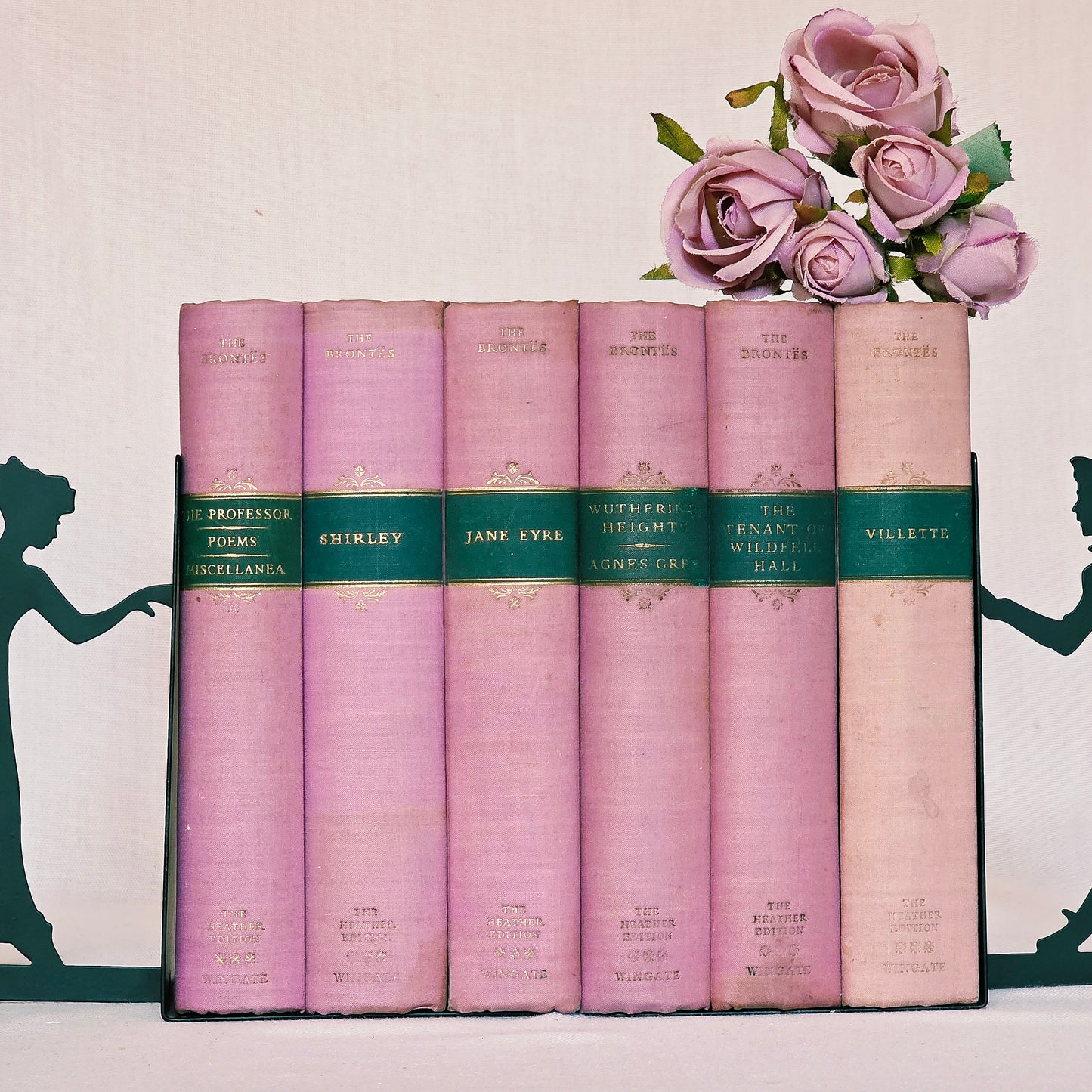 Scarce 1949 Works of the Bronte Sisters / Complete in Five Volumes / The Heather Edition