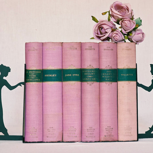 Scarce 1949 Works of the Bronte Sisters / Complete in Five Volumes / The Heather Edition