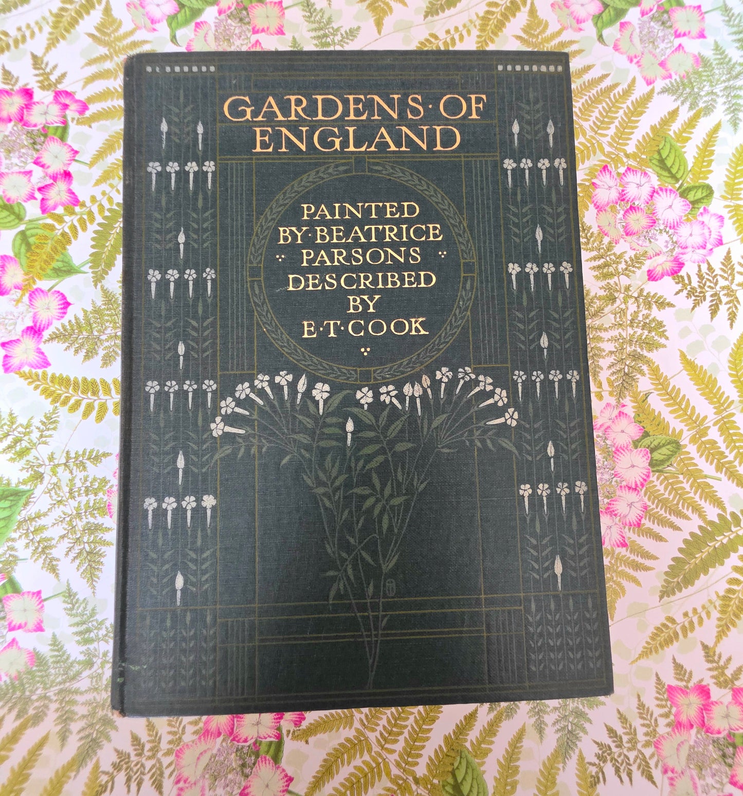 1911 Gardens of England by ET Cook - Illustrated Antique Book