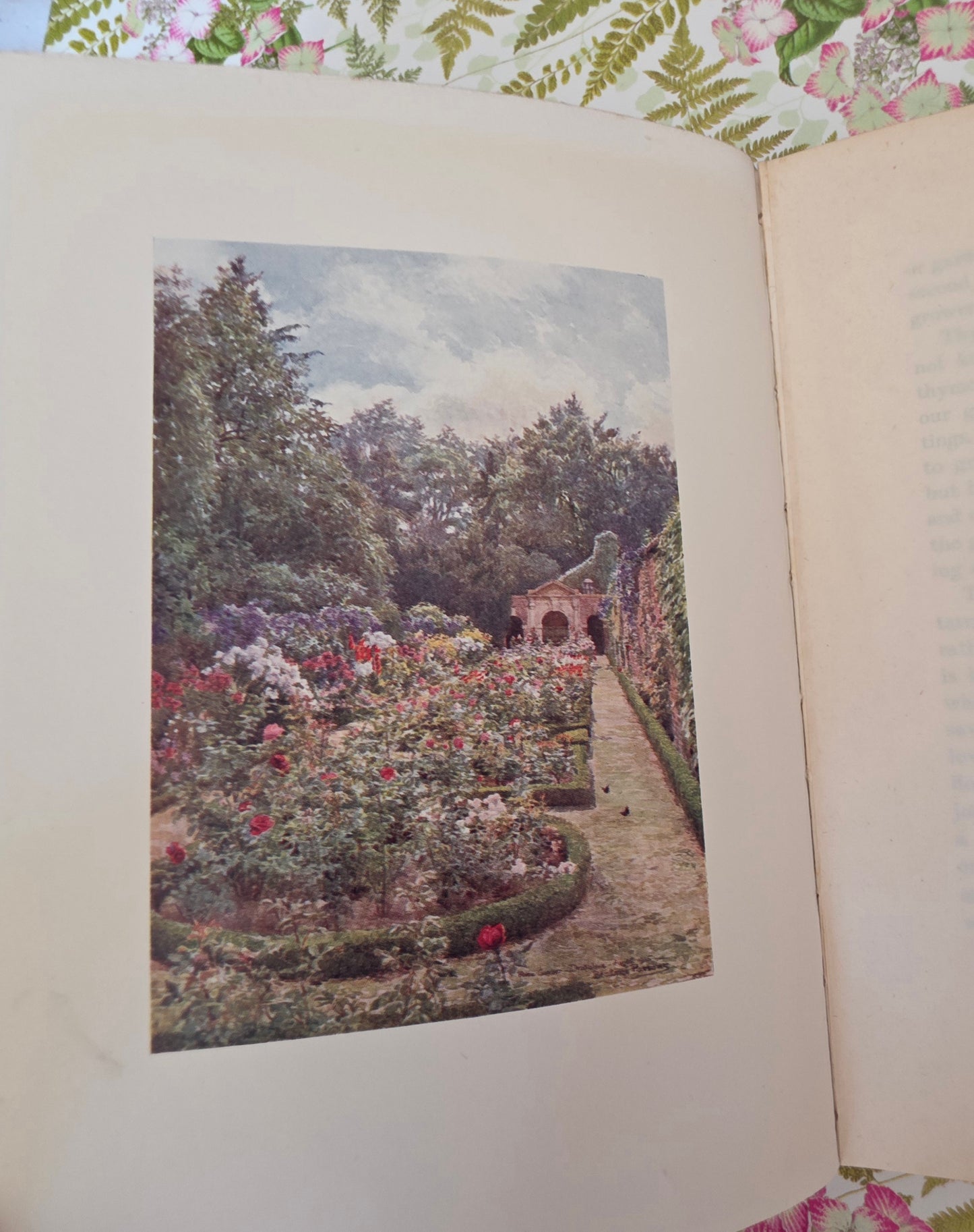 1911 Gardens of England by ET Cook - Illustrated Antique Book