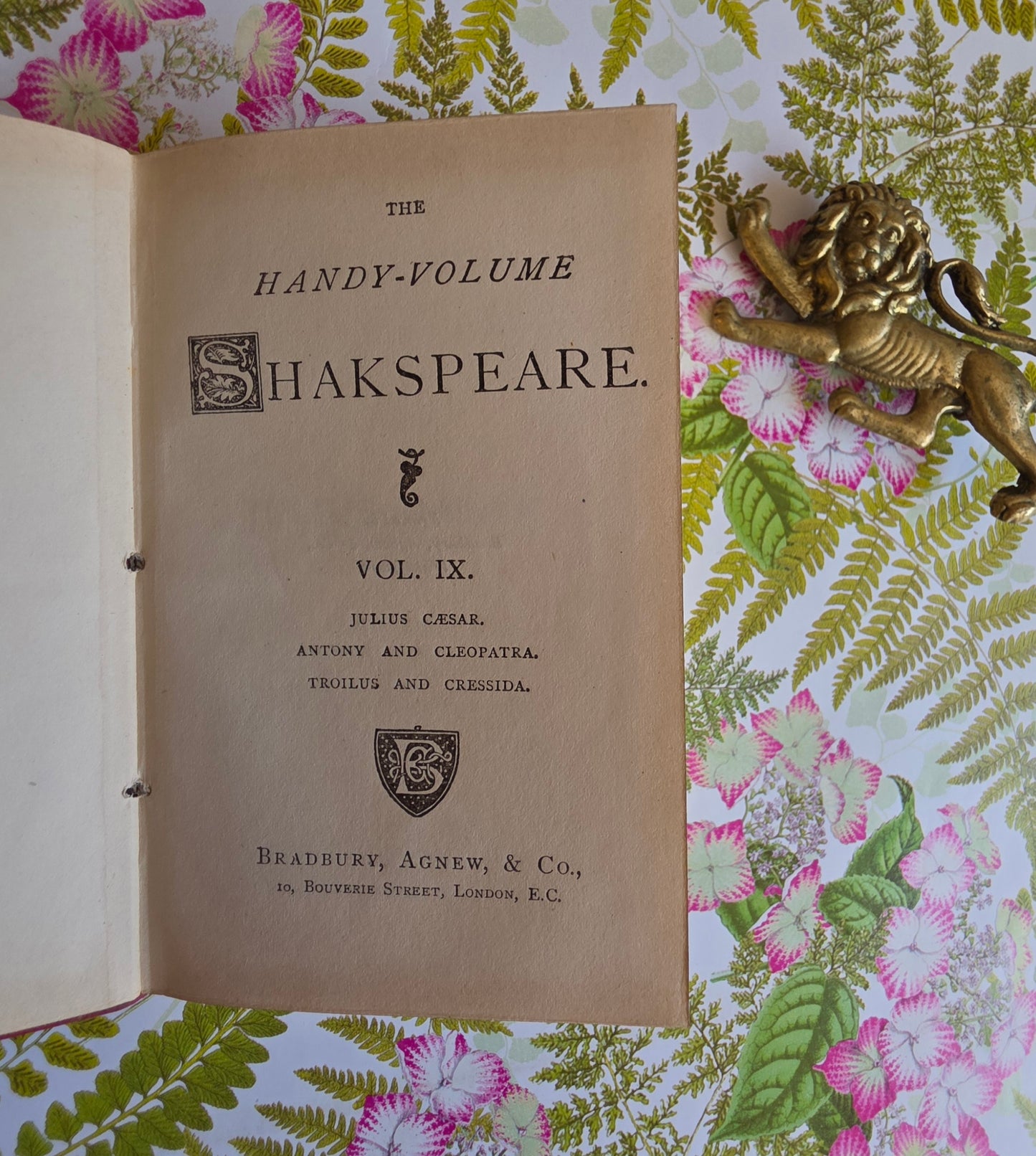 1880s Julius Caesar and Two Other Plays by William Shakespeare - Antique Pocket Edition