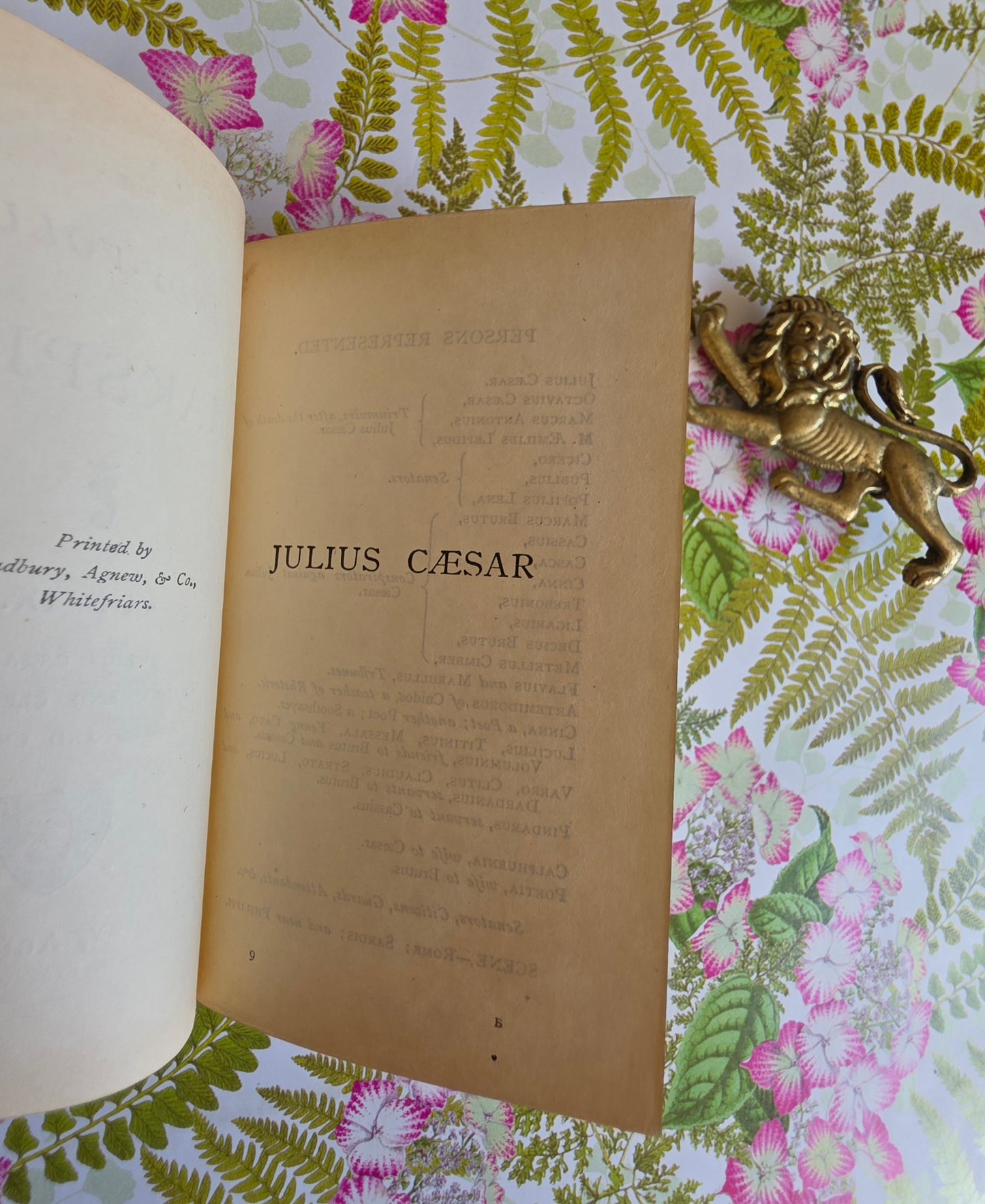 1880s Julius Caesar and Two Other Plays by William Shakespeare - Antique Pocket Edition
