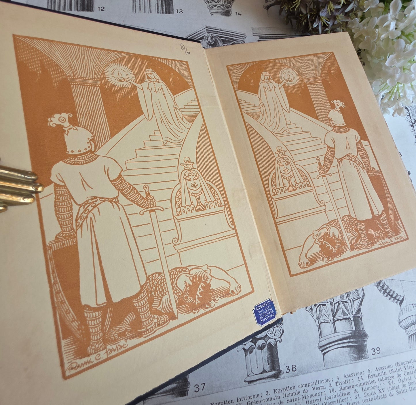 1930 Domnei by James Branch Cabell - Frank C Papé Illustrated Antique Book